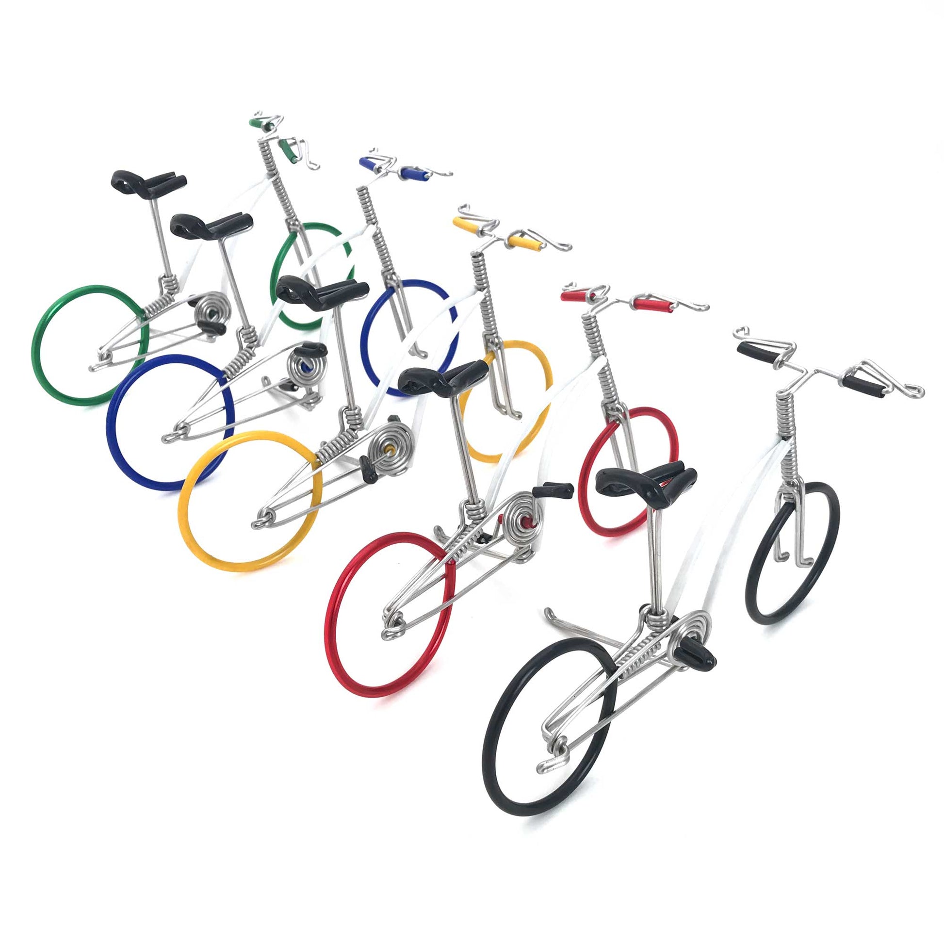 Miniature Wire Art Bicycle B hand-crafted from aluminium wire