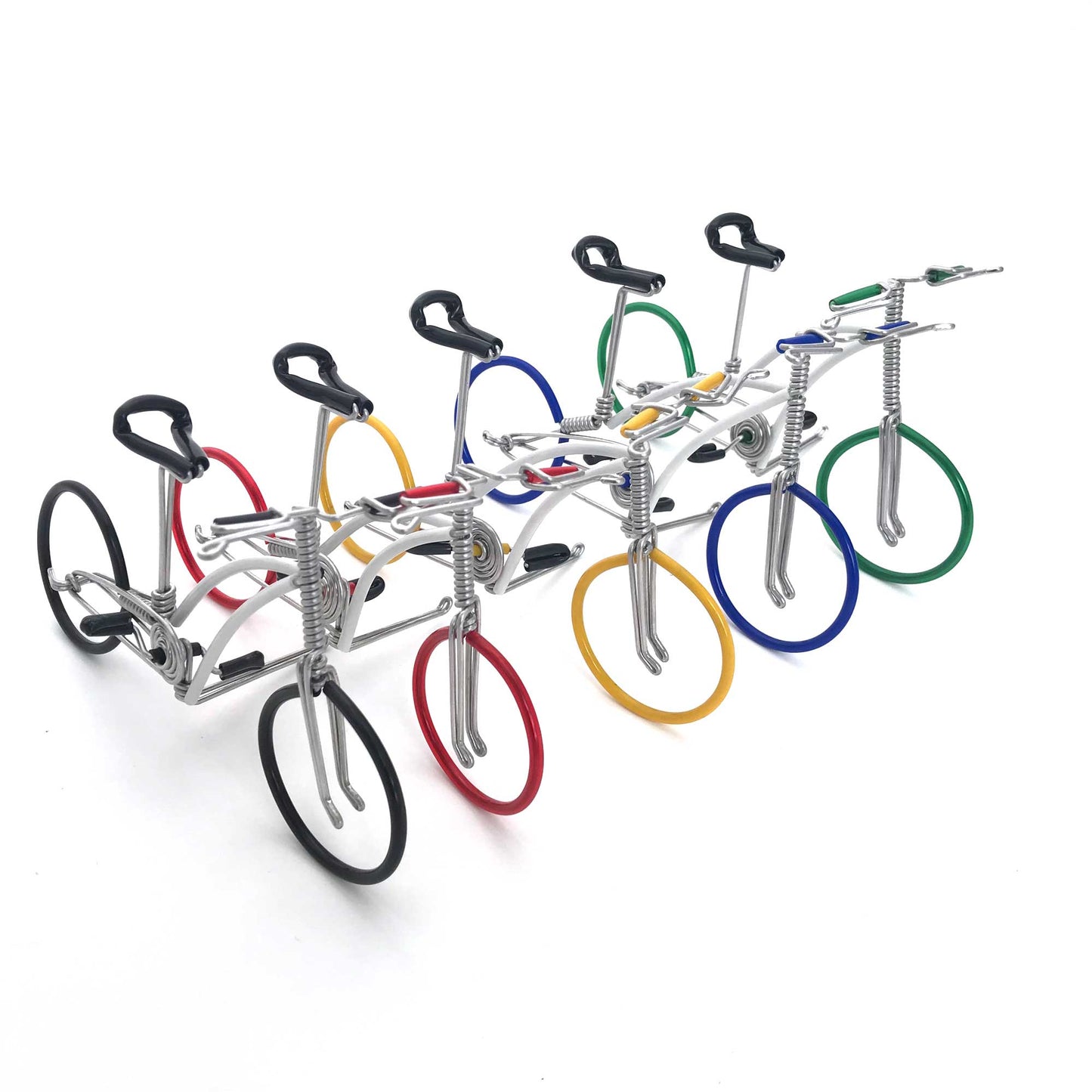 Miniature Wire Art Bicycle B hand-crafted from aluminium wire