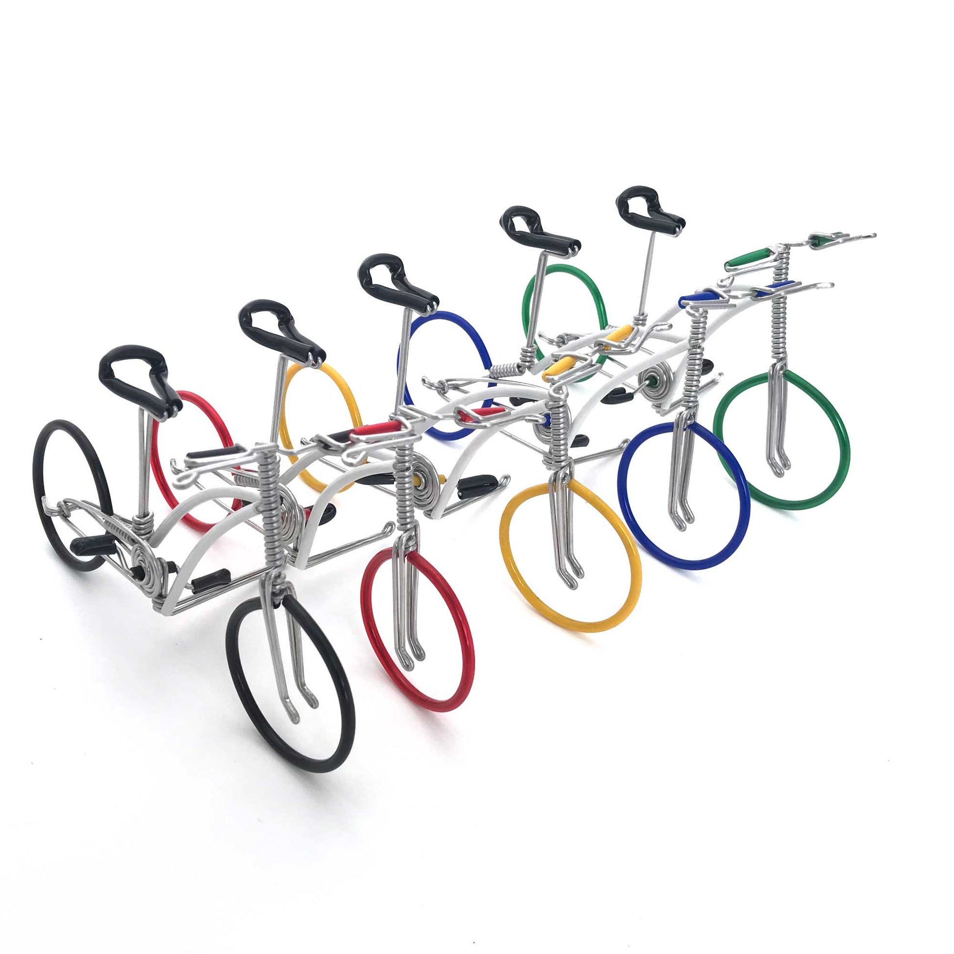 Miniature Wire Art Bicycle B hand-crafted from aluminium wire