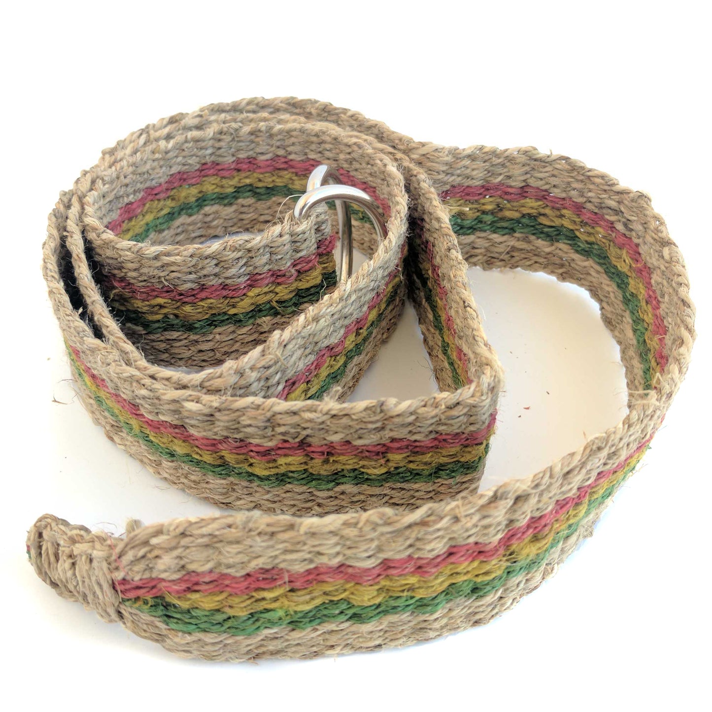 Hemp Belt rasta pattern