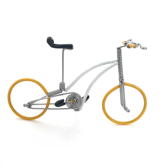Miniature Wire Art Bicycle B hand-crafted from aluminium wire