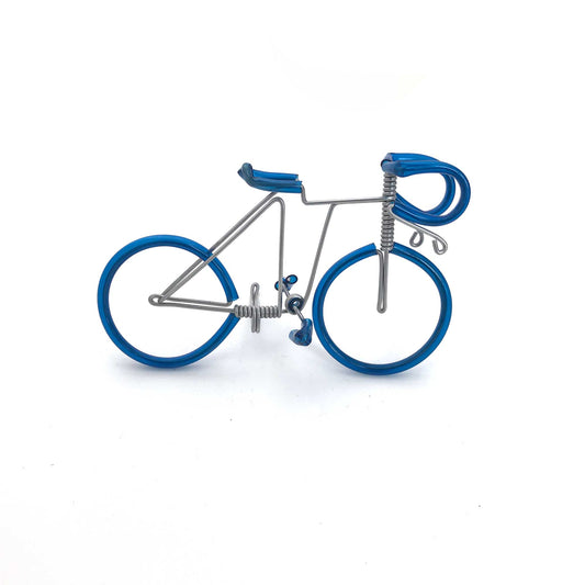 Miniature Wire Art Bicycle A hand-crafted from aluminium wire