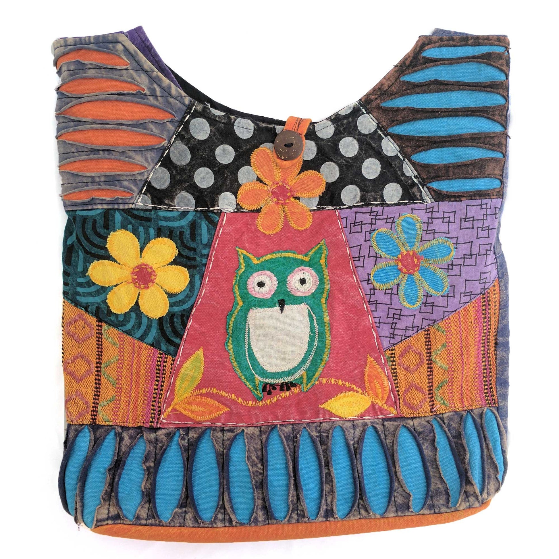 Owl Cotton Shoulder Bag