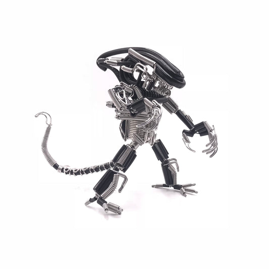Miniature Wire Art Wire Art Alien hand-crafted from aluminium wire