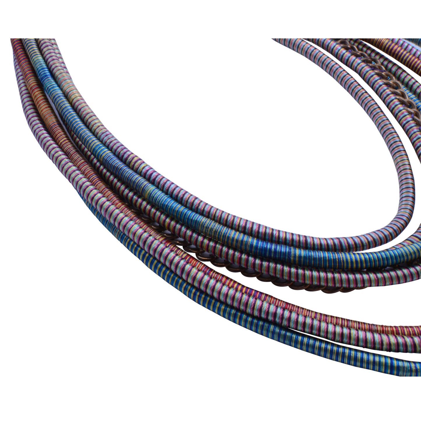 Bohemian Silk Piping Necklace