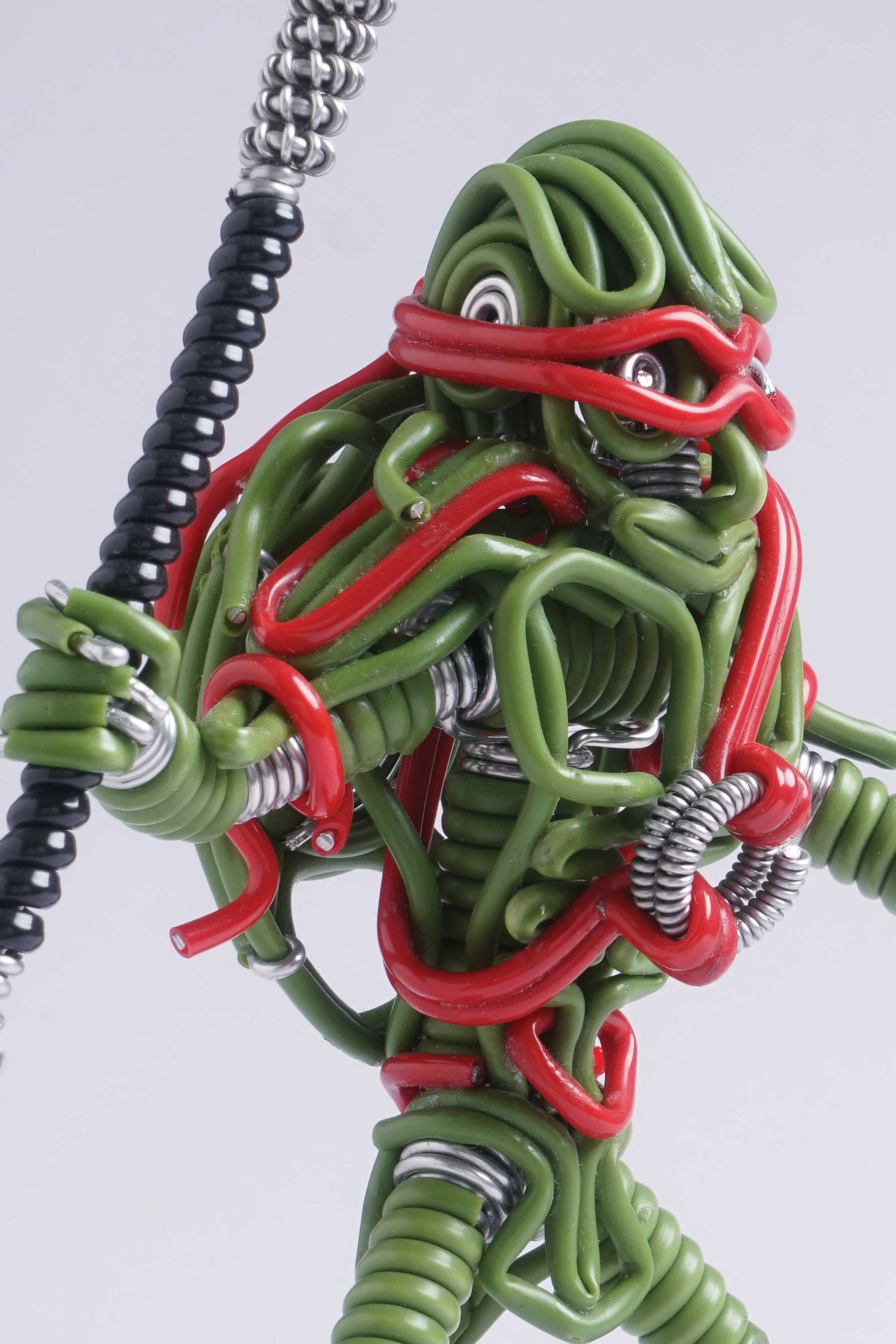 hand-crafted Wire-art Ninja Turtle