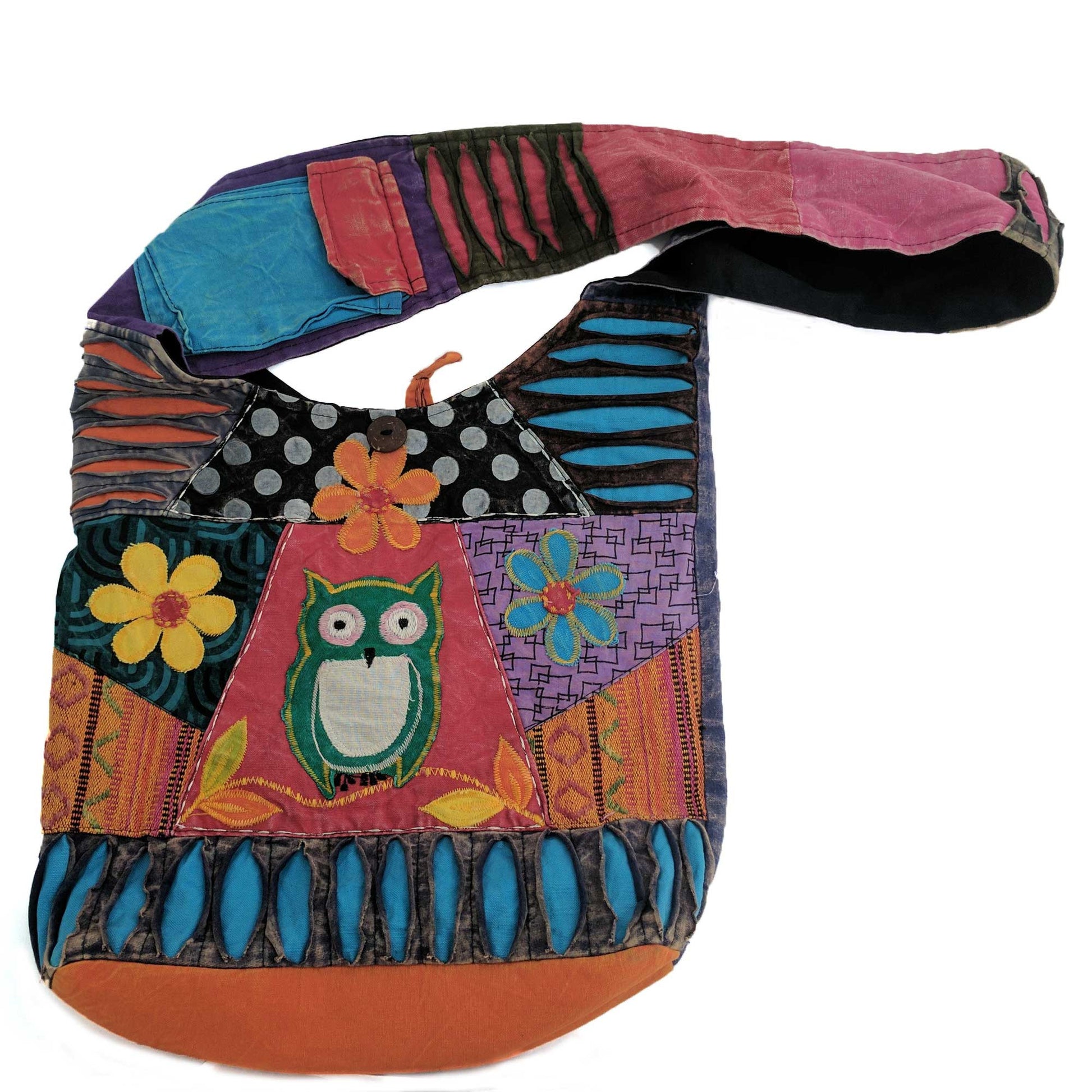Owl Cotton Shoulder Bag