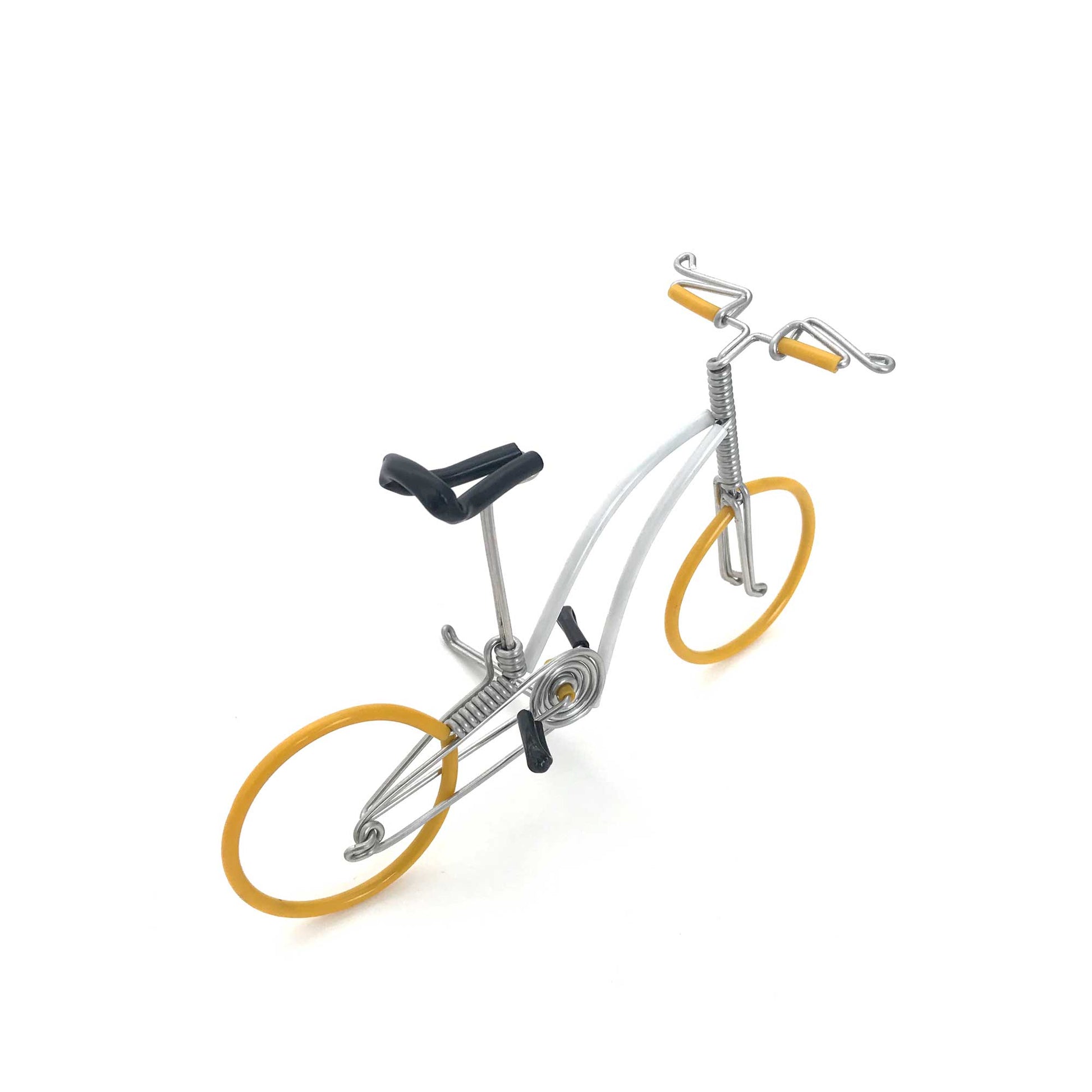 Miniature Wire Art Bicycle B hand-crafted from aluminium wire