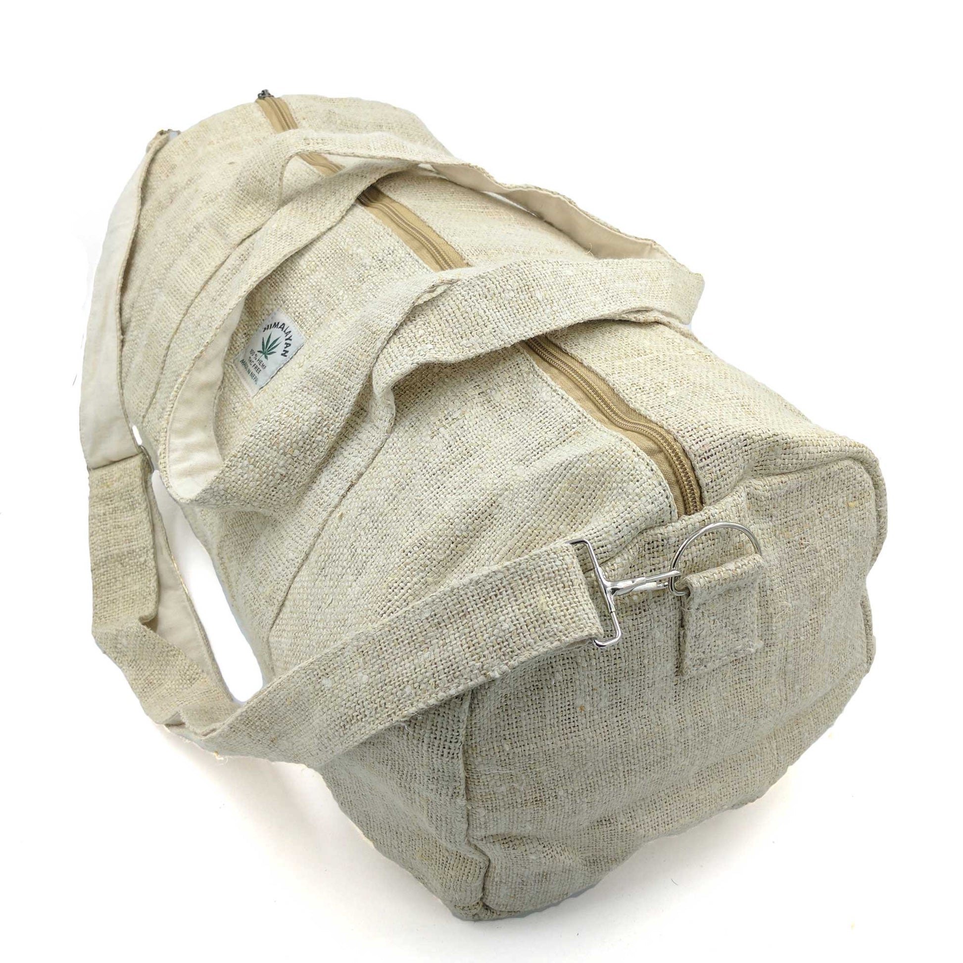 HEMP Duffle Bag made from 100% natural, organic and eco-friendly handwoven HEMP