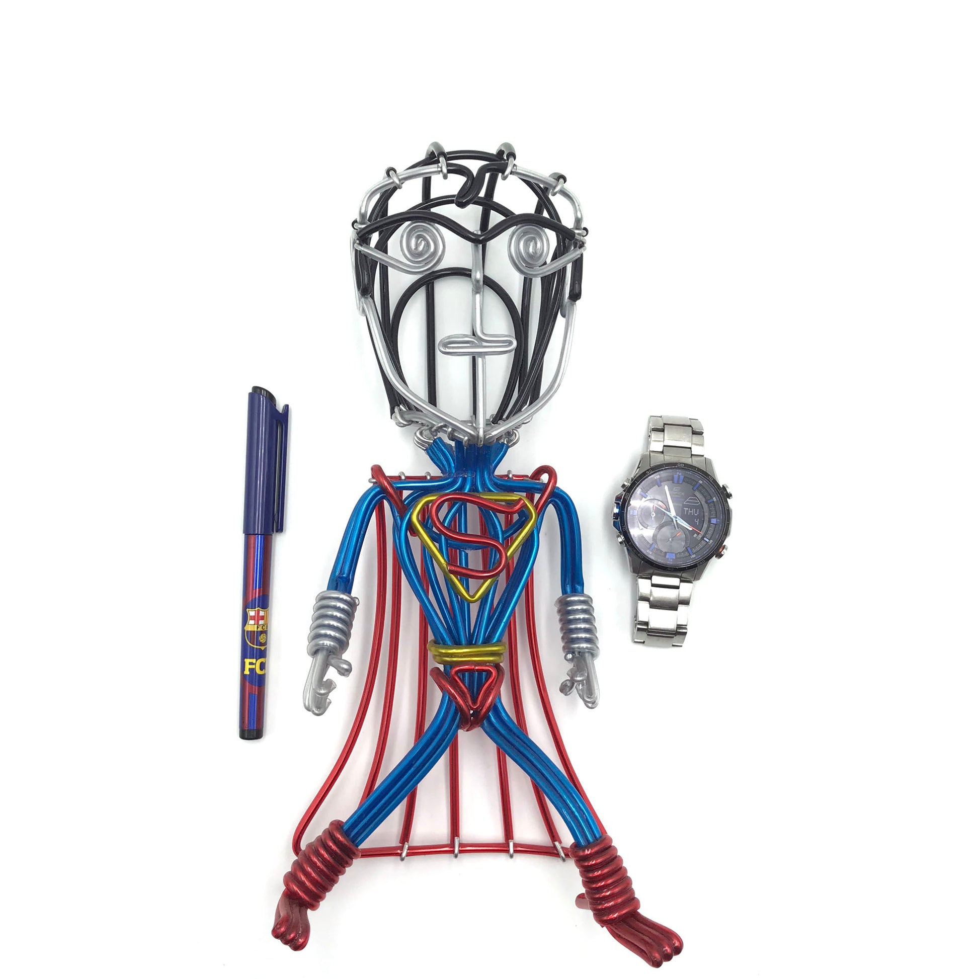 hand-crafted Wire-art Superman