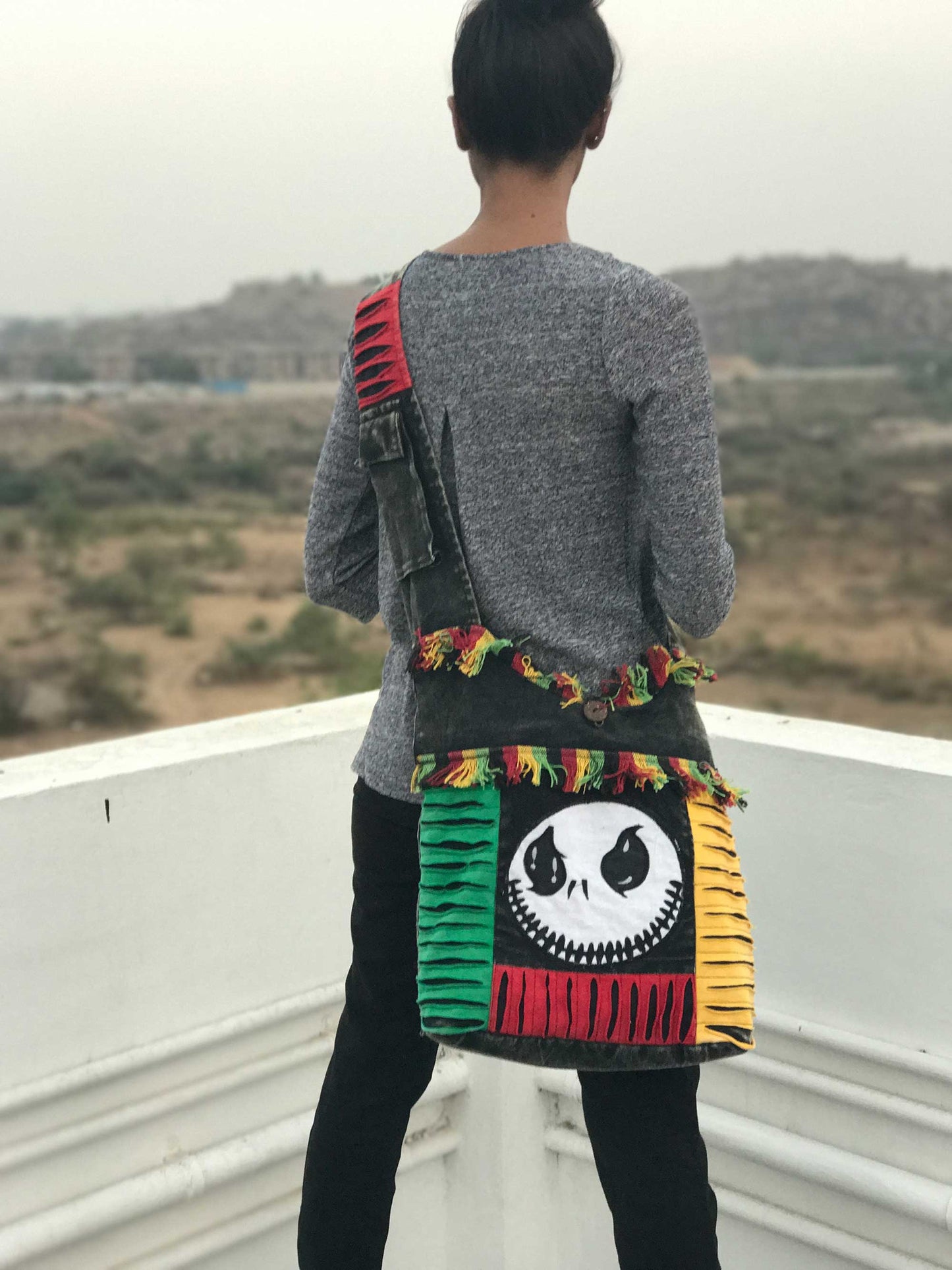 Haloween Cotton Shoulder Bag