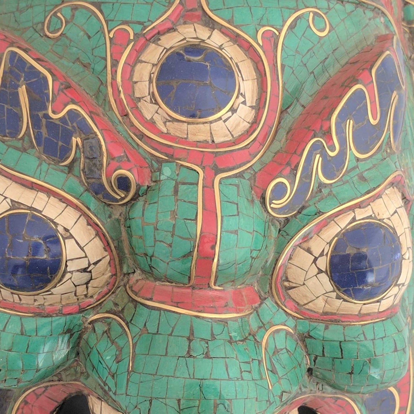 Guardian Bhairav Wooden Wall Mask