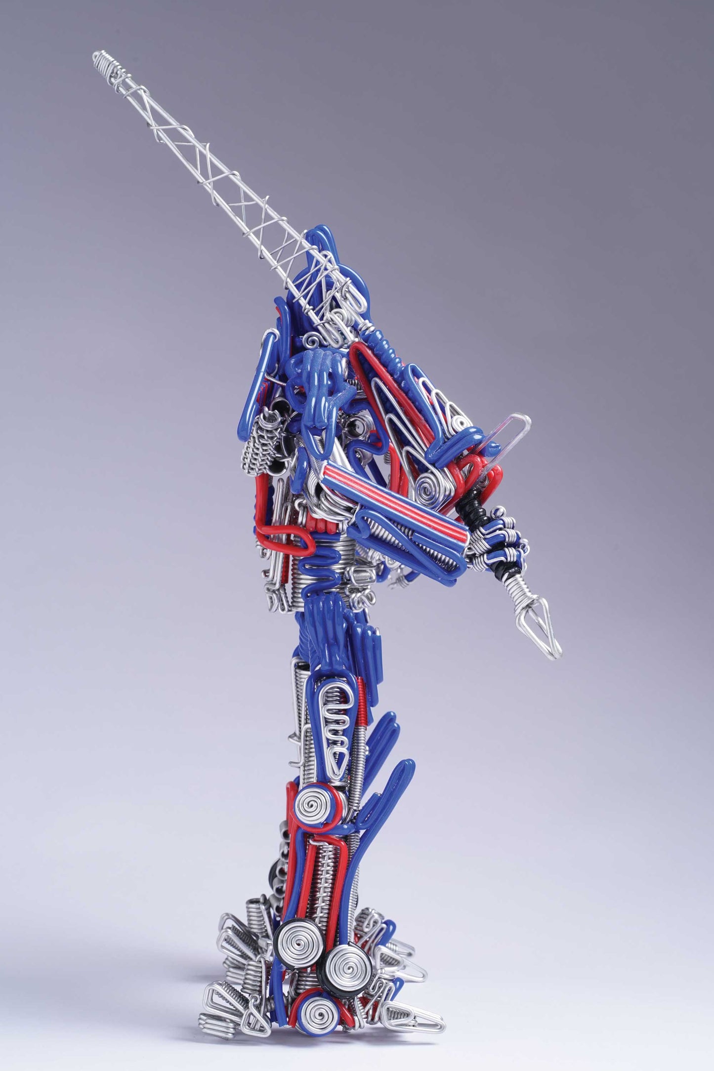 hand-crafted Wire-art Optimus prime transformers