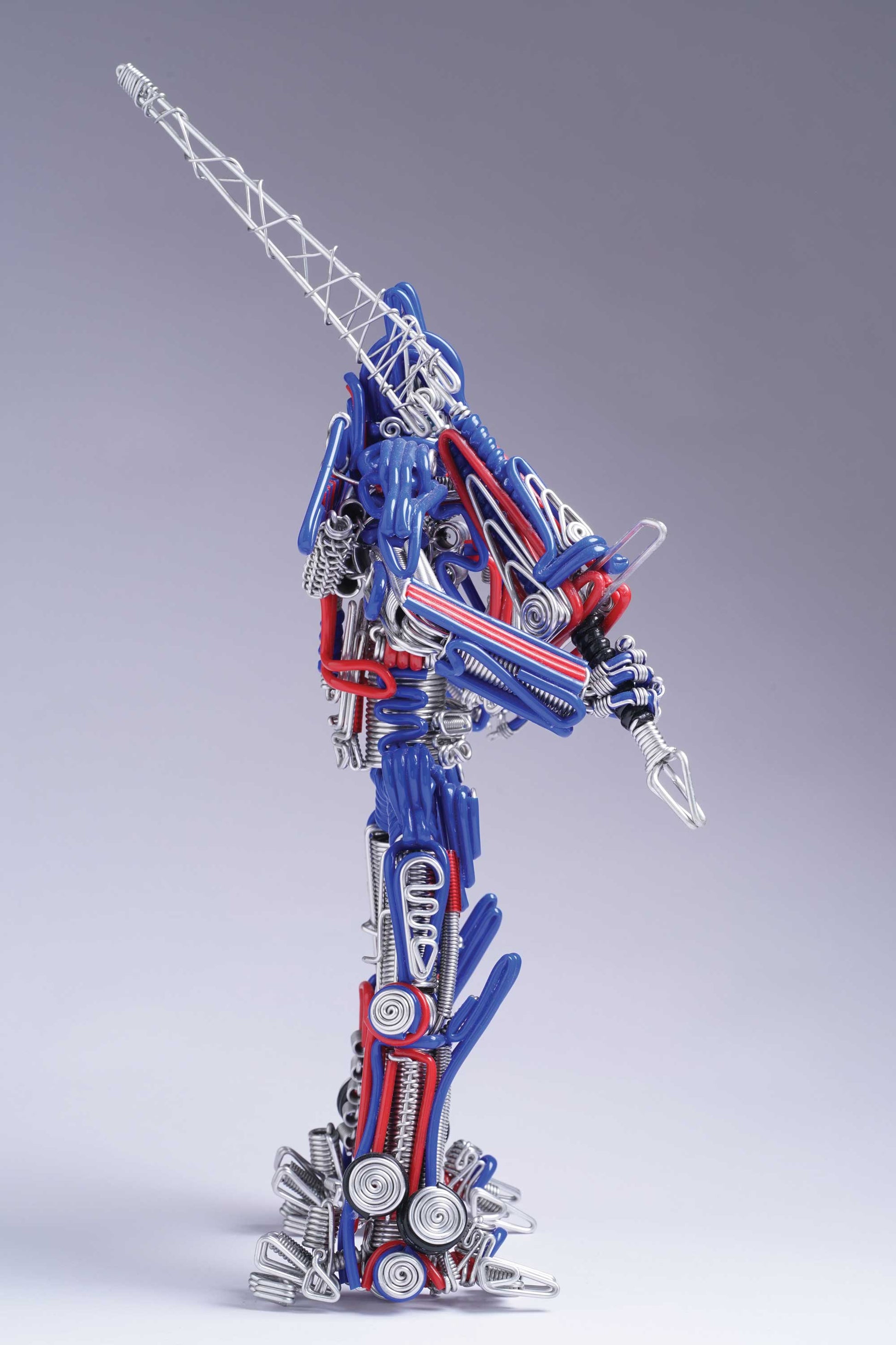 hand-crafted Wire-art Optimus prime transformers
