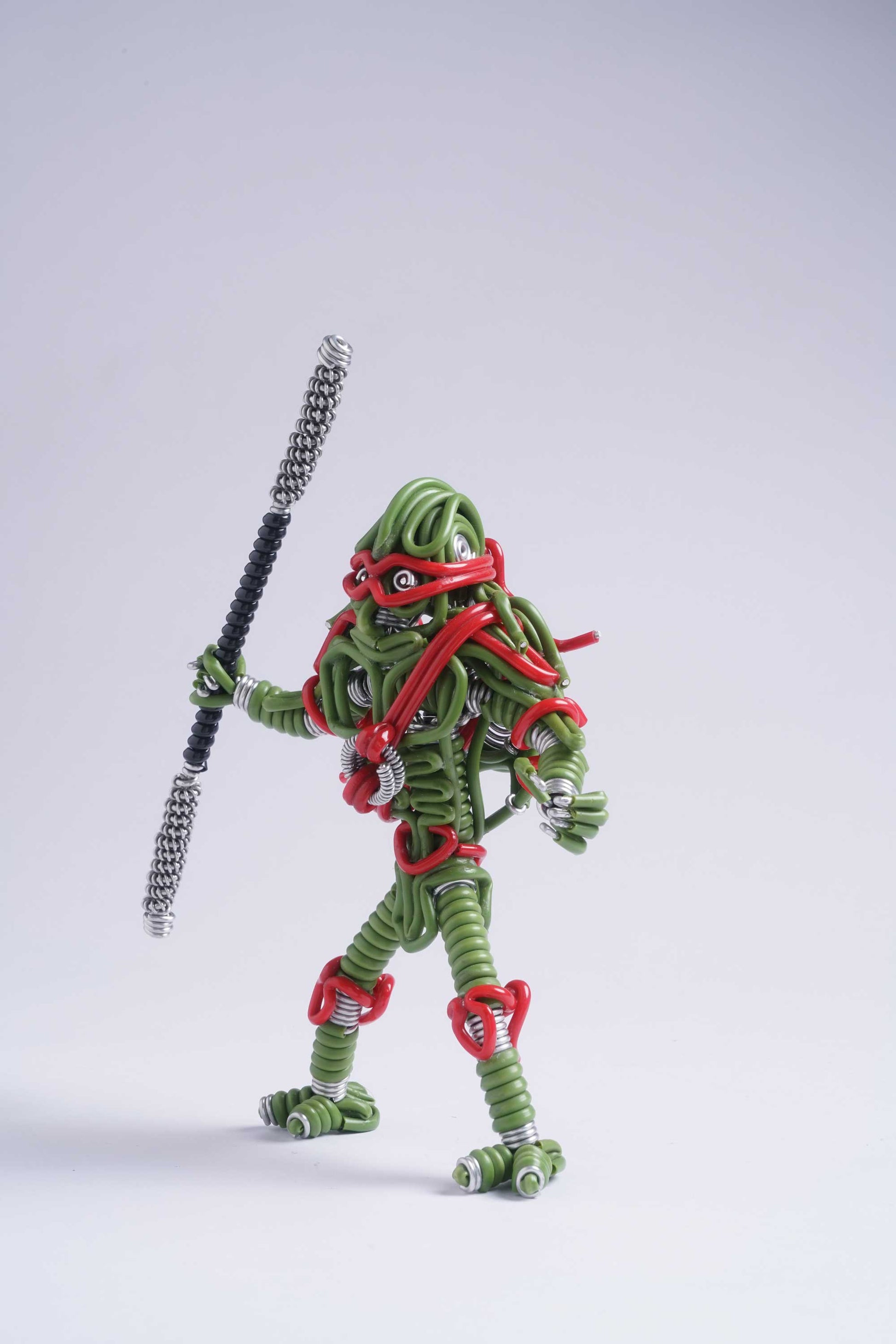 hand-crafted Wire-art Ninja Turtle