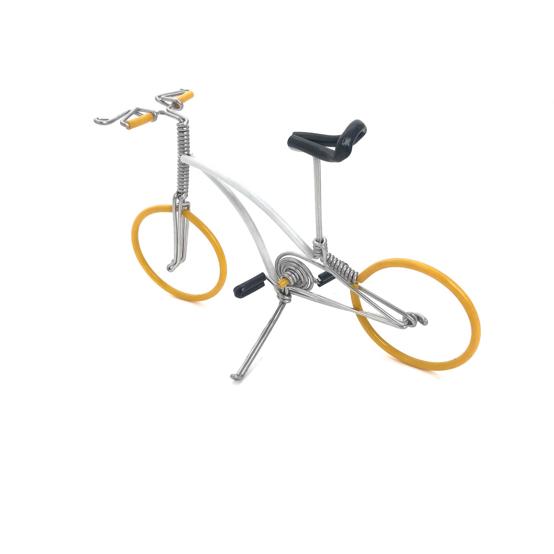 Miniature Wire Art Bicycle B hand-crafted from aluminium wire
