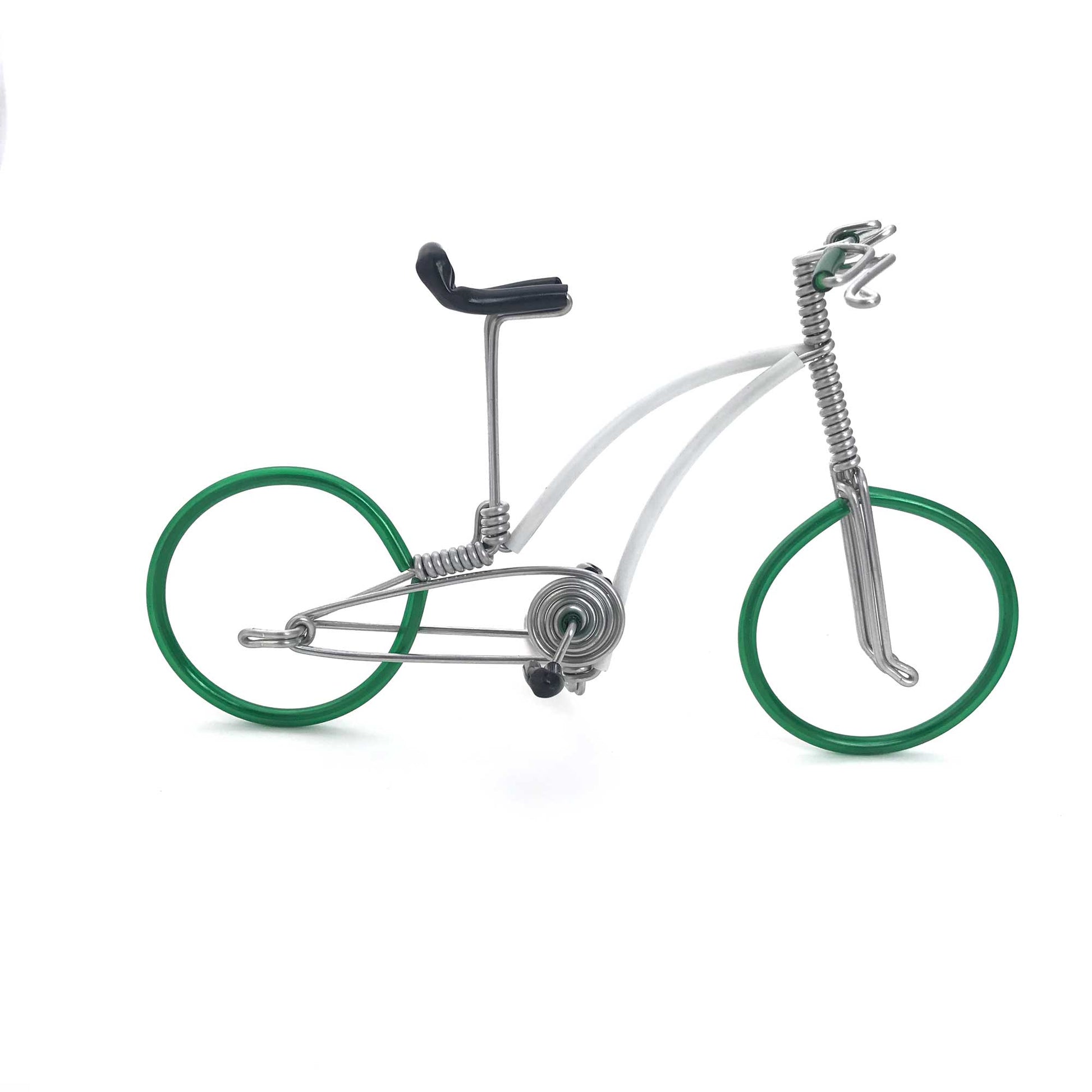Miniature Wire Art Bicycle B hand-crafted from aluminium wire