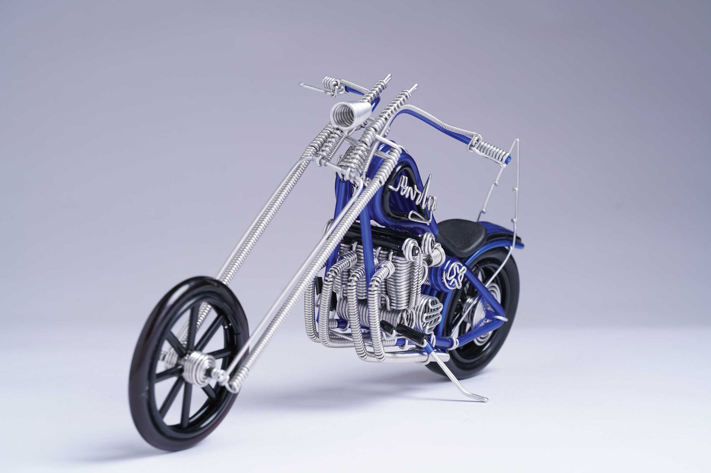 hand-crafted Wire-art Harley Bike