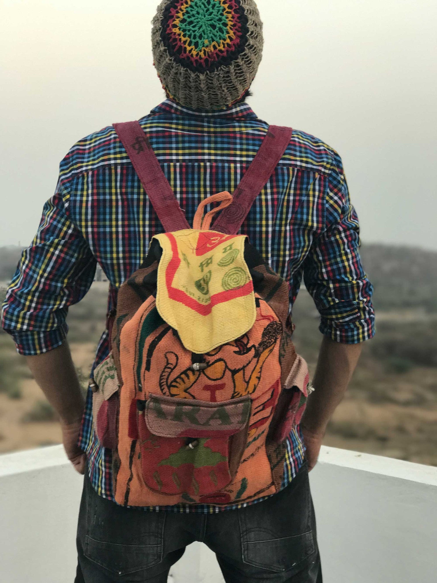 Jute Backpack