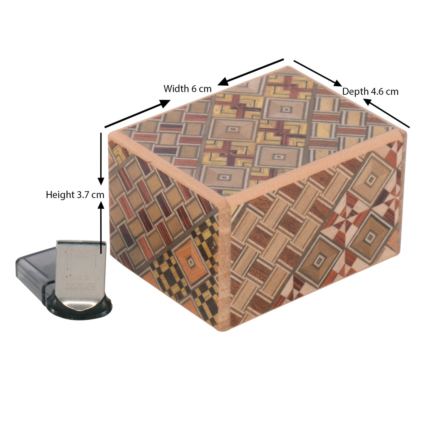 Yosegi Puzzle Box 5 Steps