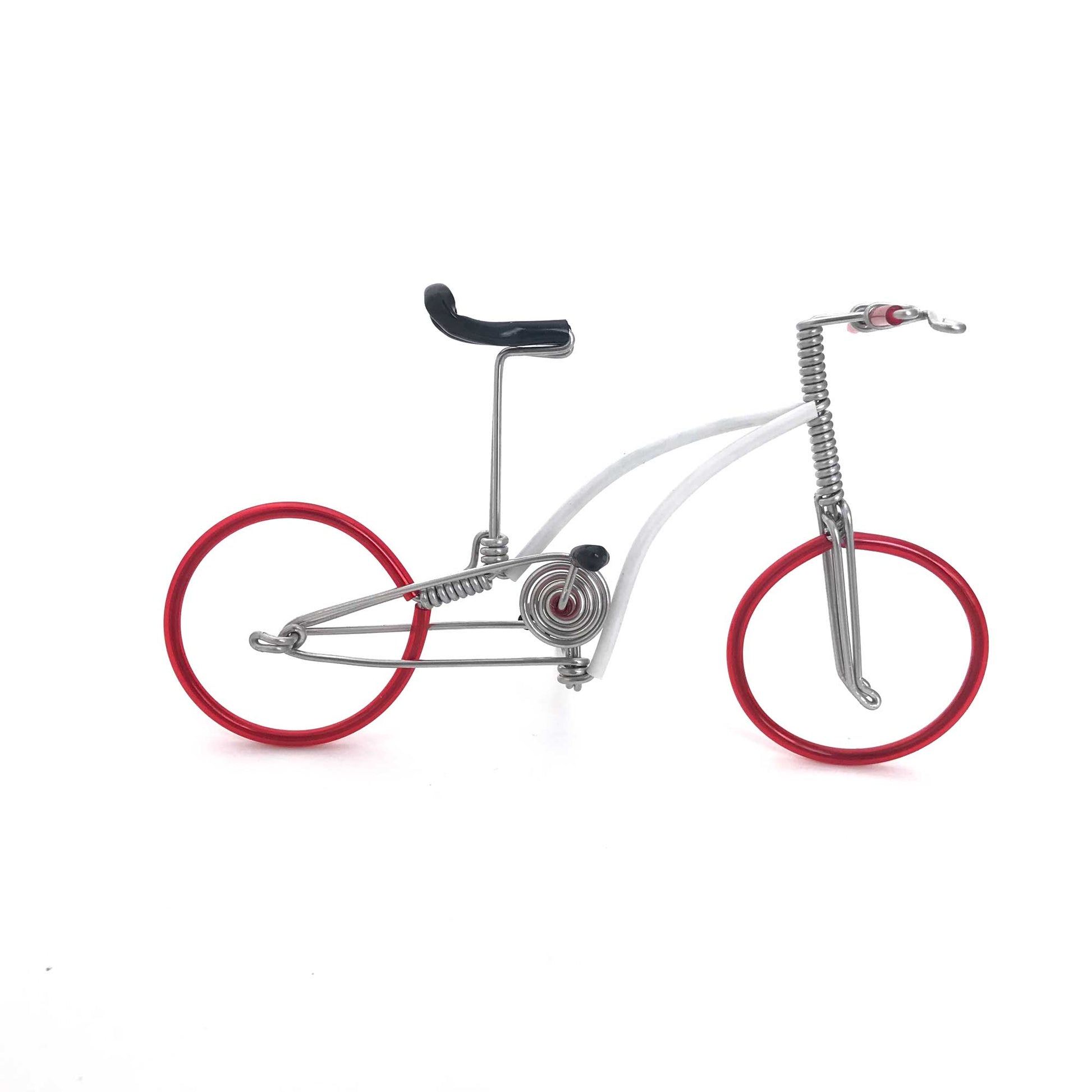 Miniature Wire Art Bicycle B hand-crafted from aluminium wire