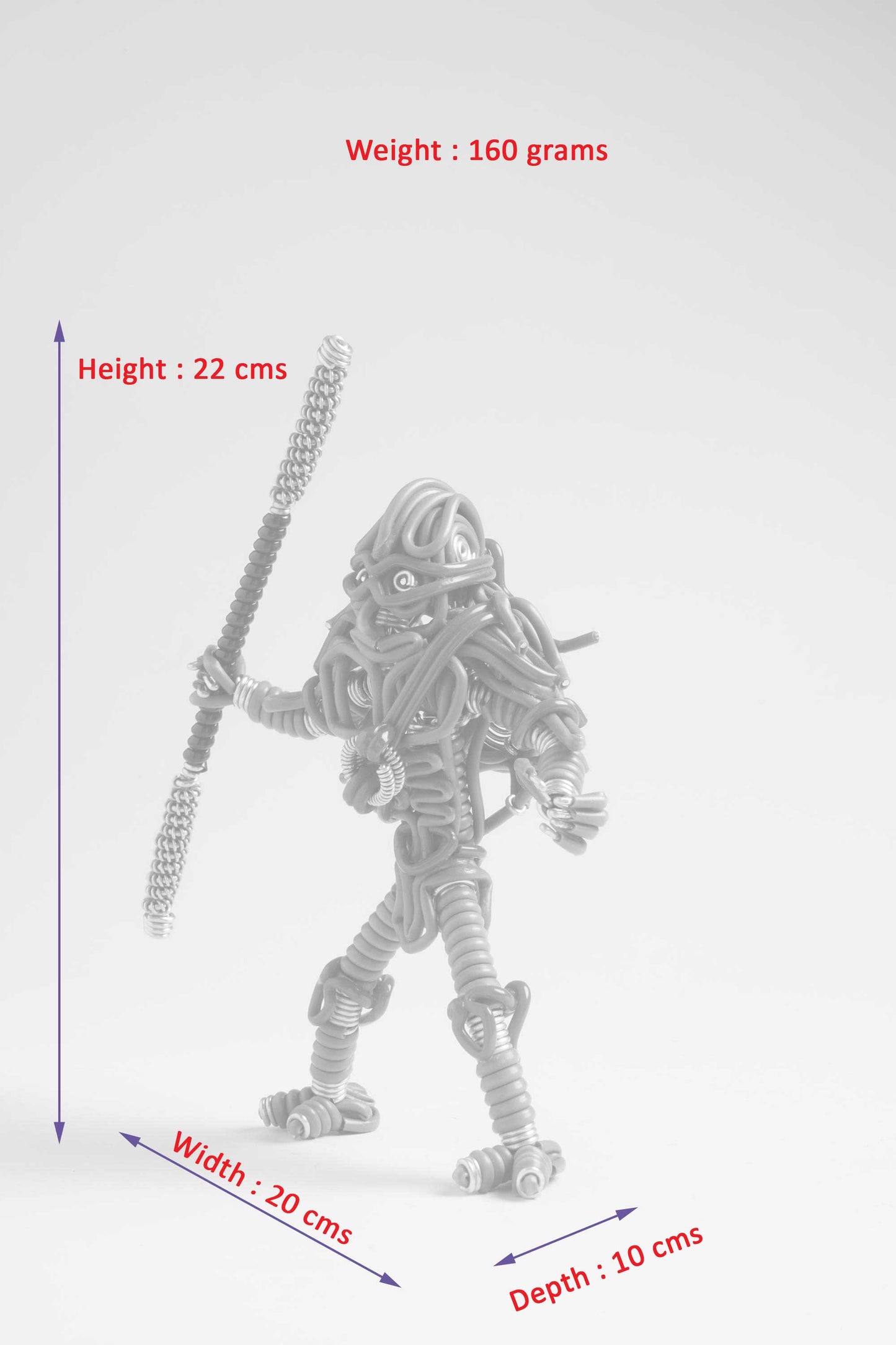 hand-crafted Wire-art Ninja Turtle