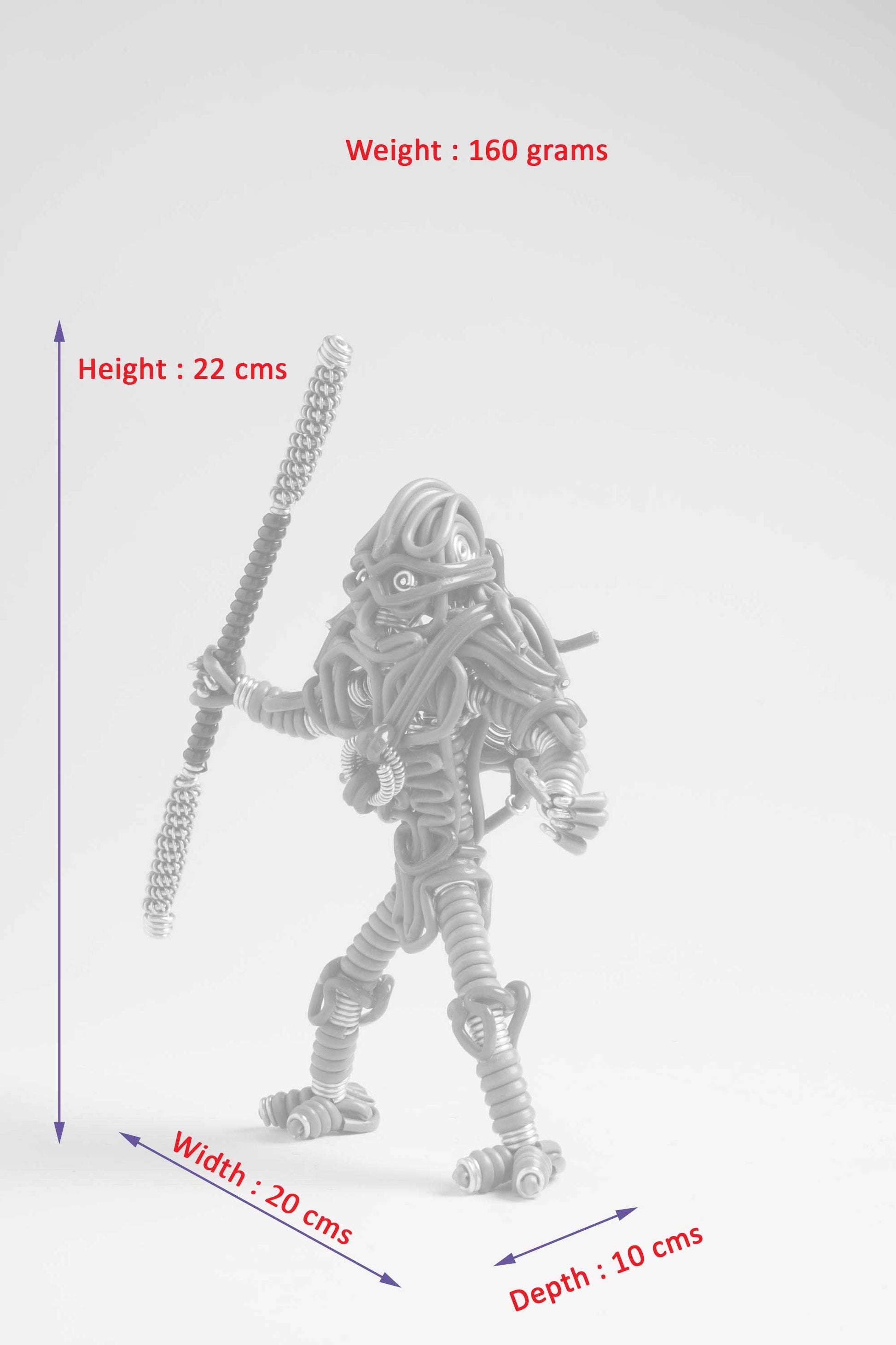 hand-crafted Wire-art Ninja Turtle