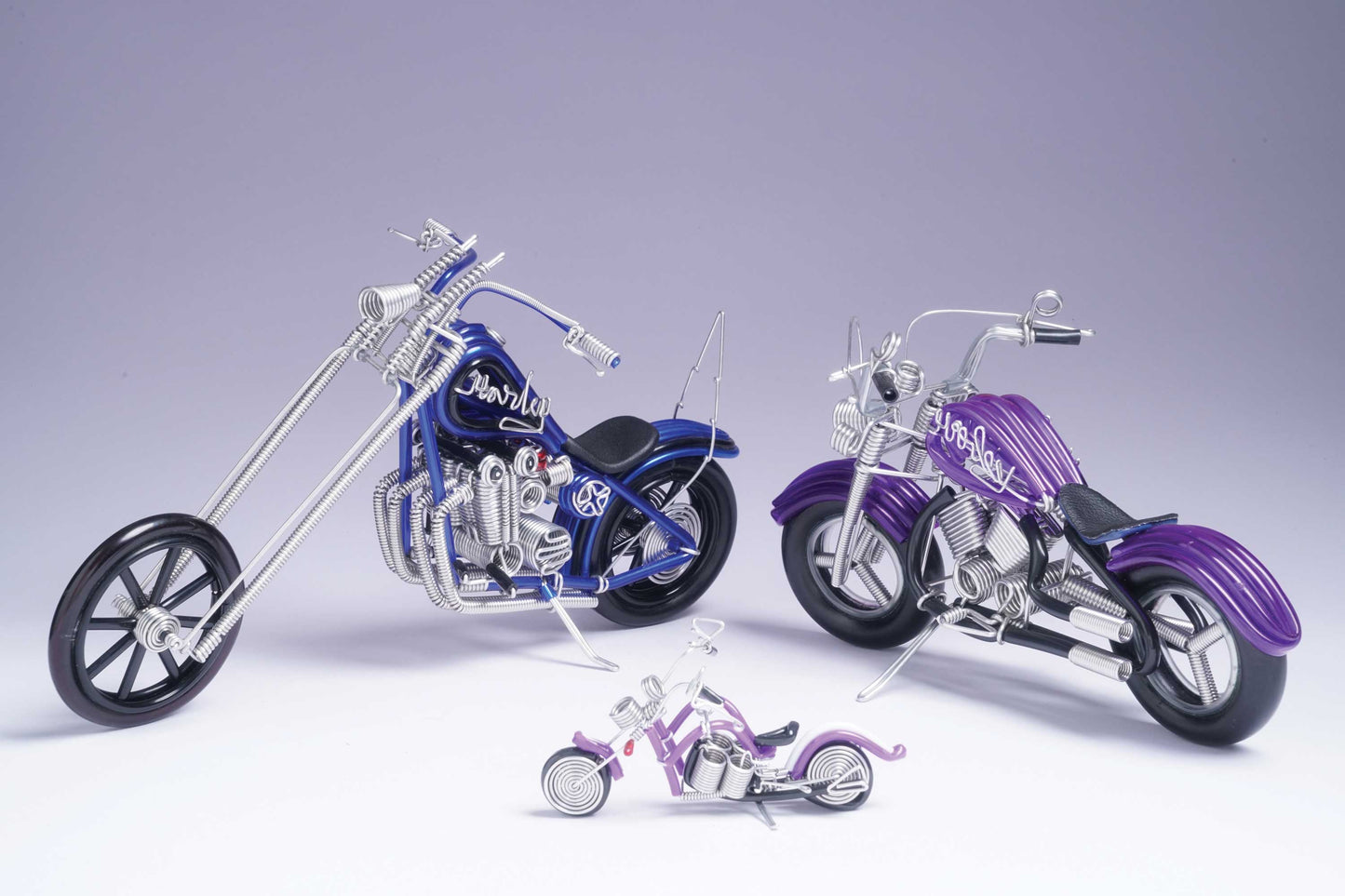 hand-crafted Wire-art Harley Bike