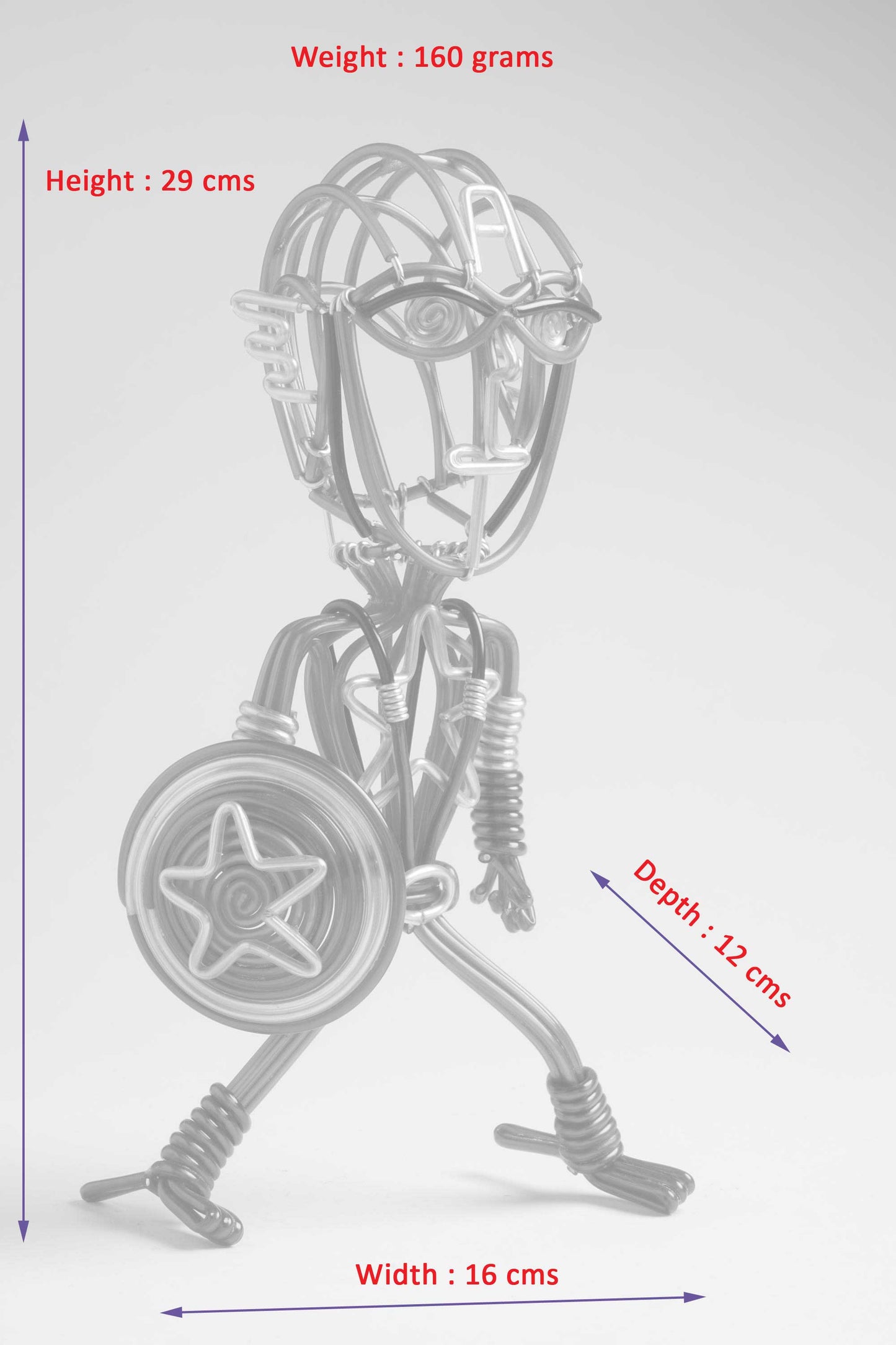 hand-crafted Wire-art Captain america