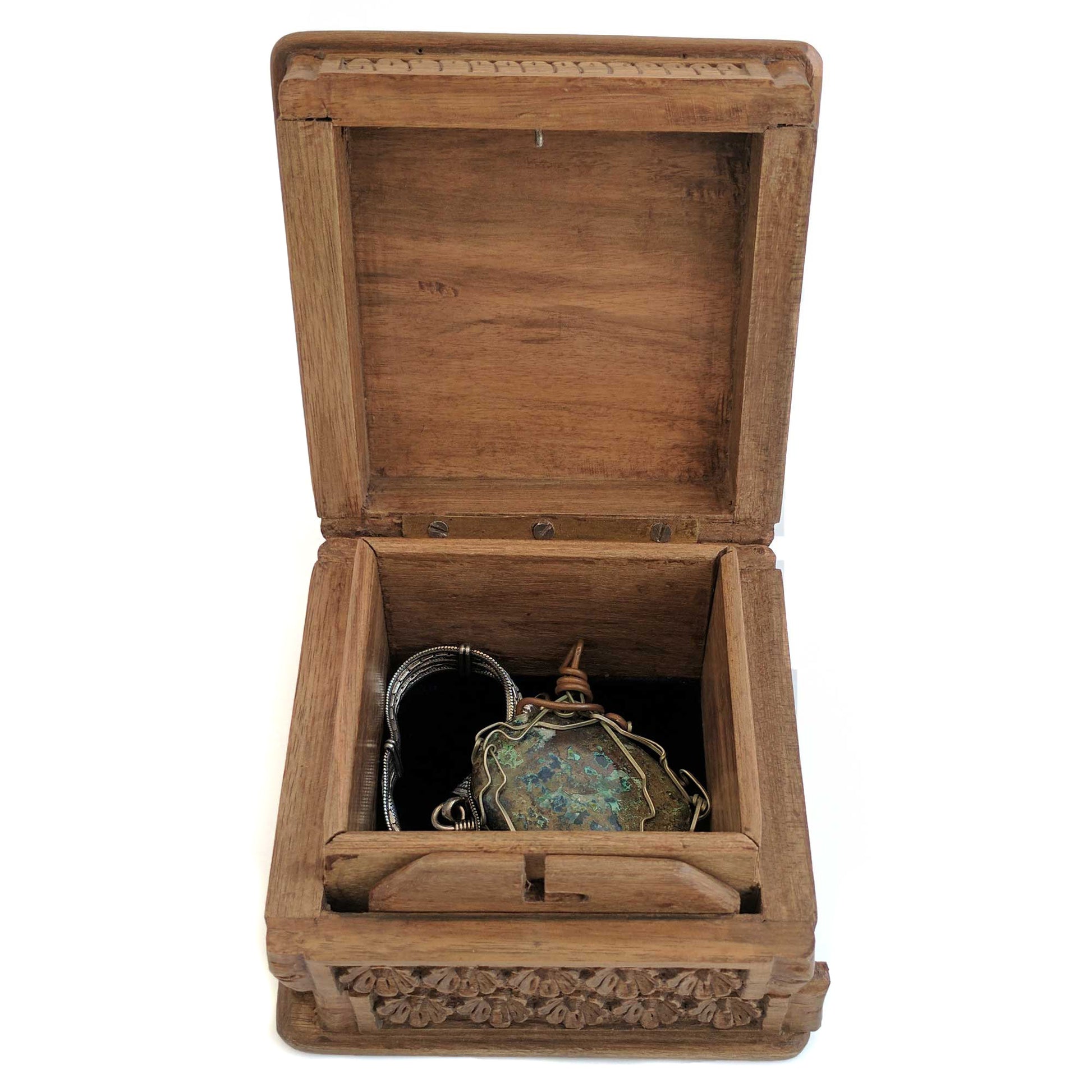 Wooden Secret Box made from Walnut Wood
