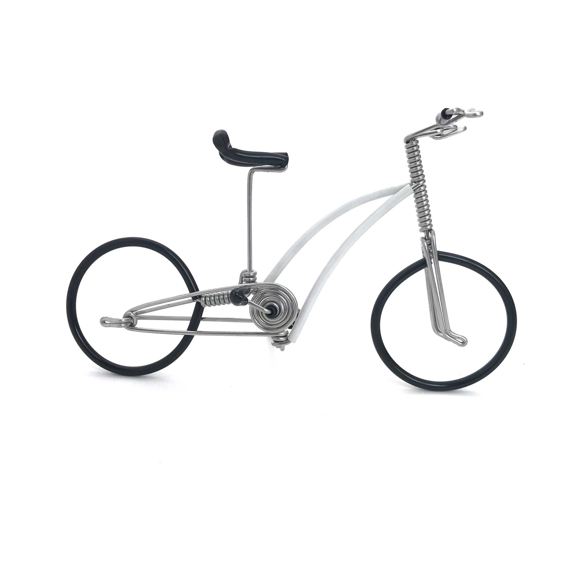 Miniature Wire Art Bicycle B hand-crafted from aluminium wire