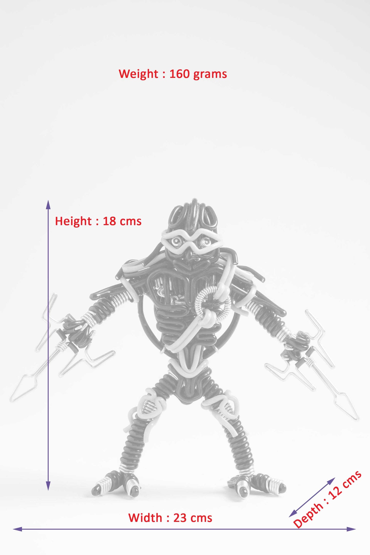 hand-crafted Wire-art Ninja Turtle