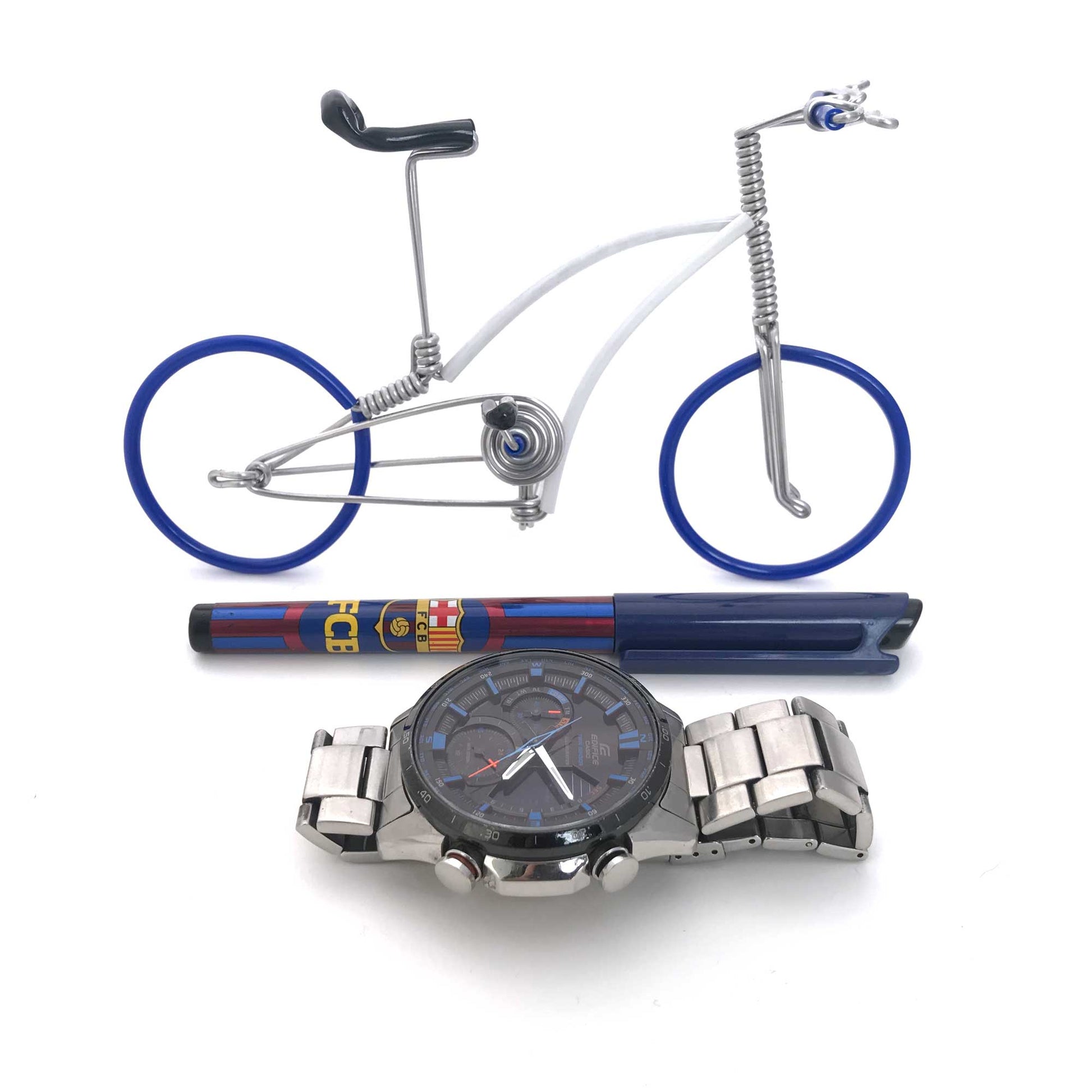 Miniature Wire Art Bicycle B hand-crafted from aluminium wire