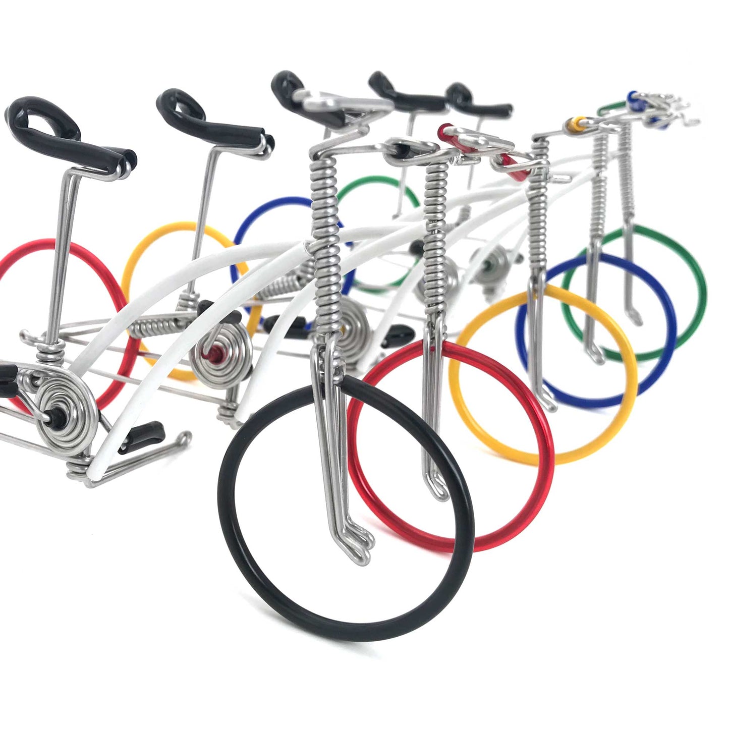 Miniature Wire Art Bicycle B hand-crafted from aluminium wire