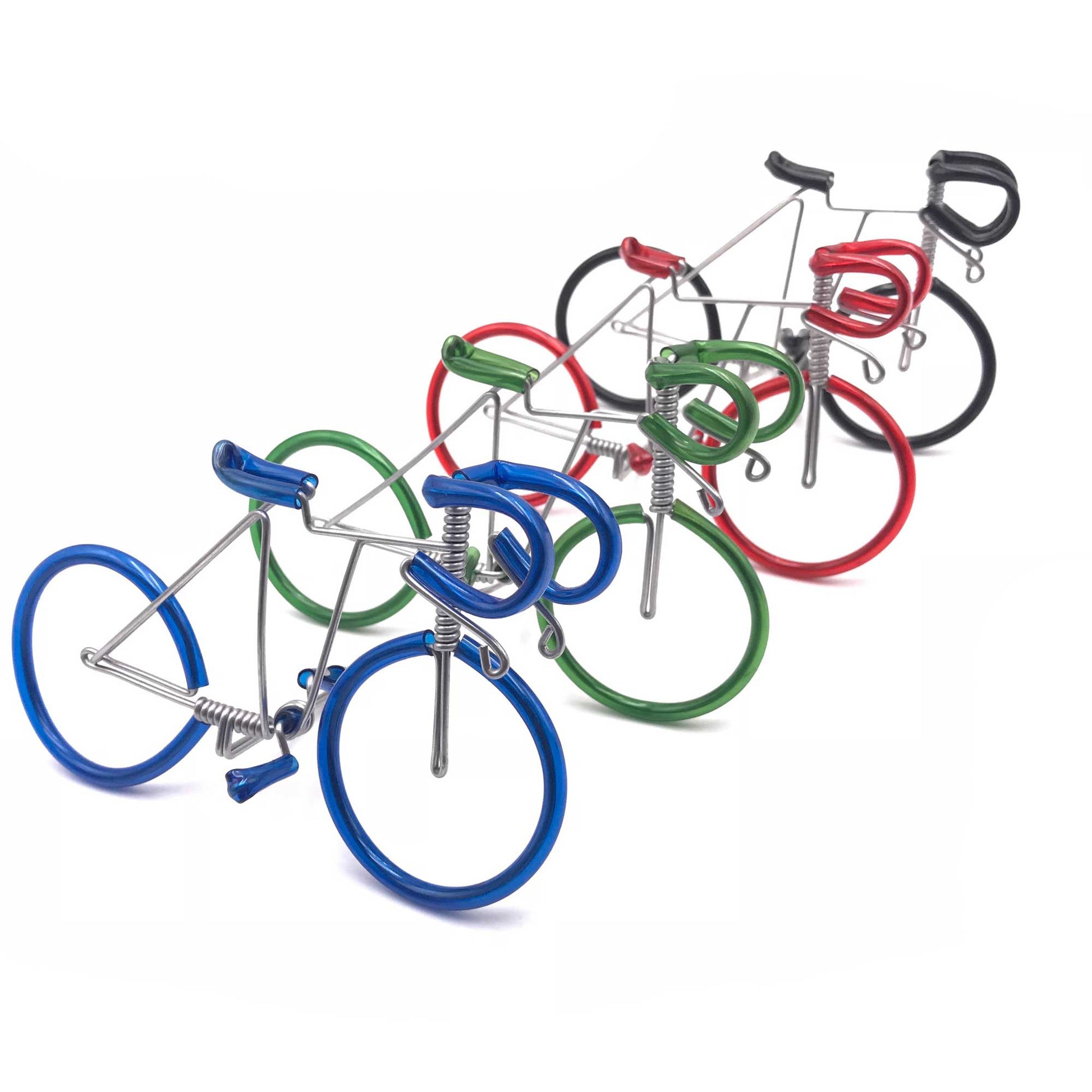 Miniature Wire Art Bicycle A hand-crafted from aluminium wire