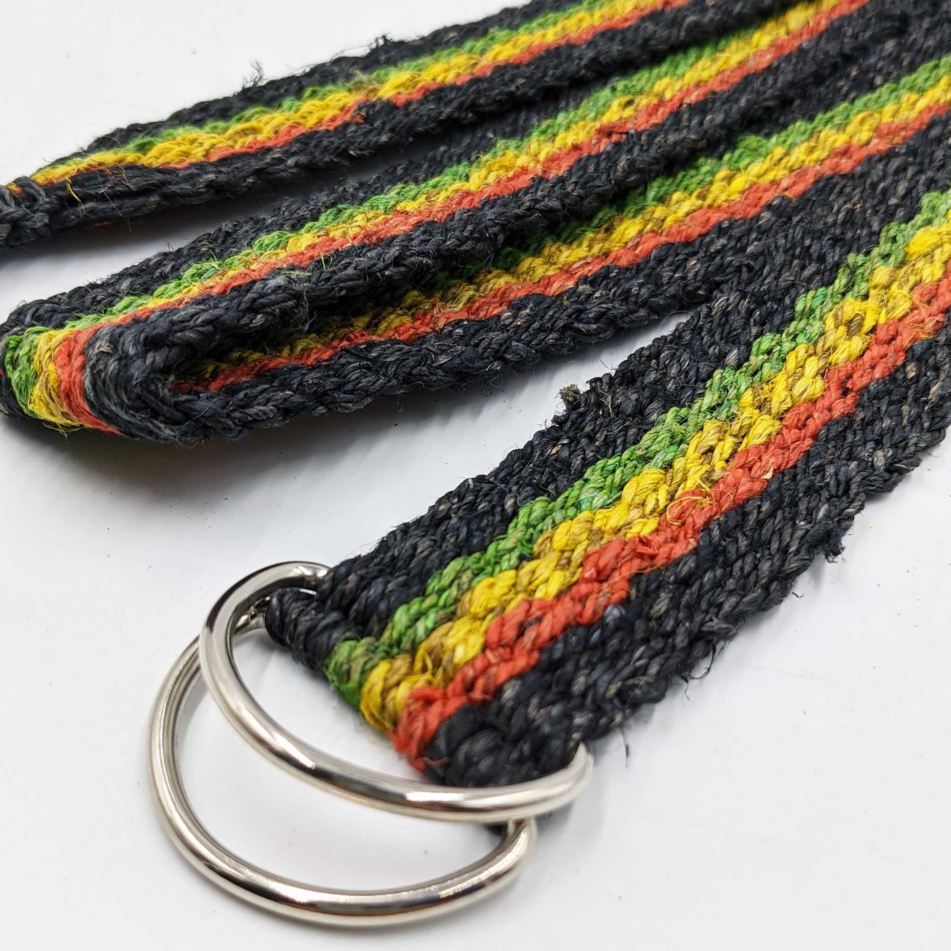 HEMP Belt Rasta Black