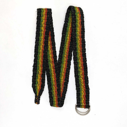 HEMP Belt Rasta Black