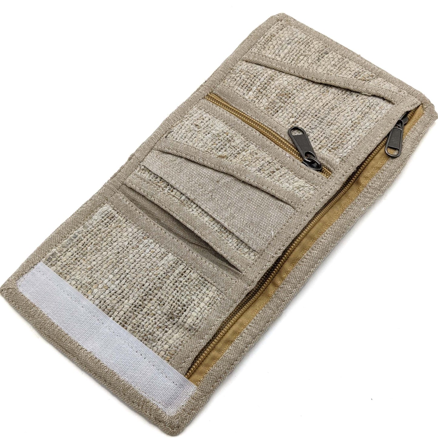 Hemp Wallet Beige Open View