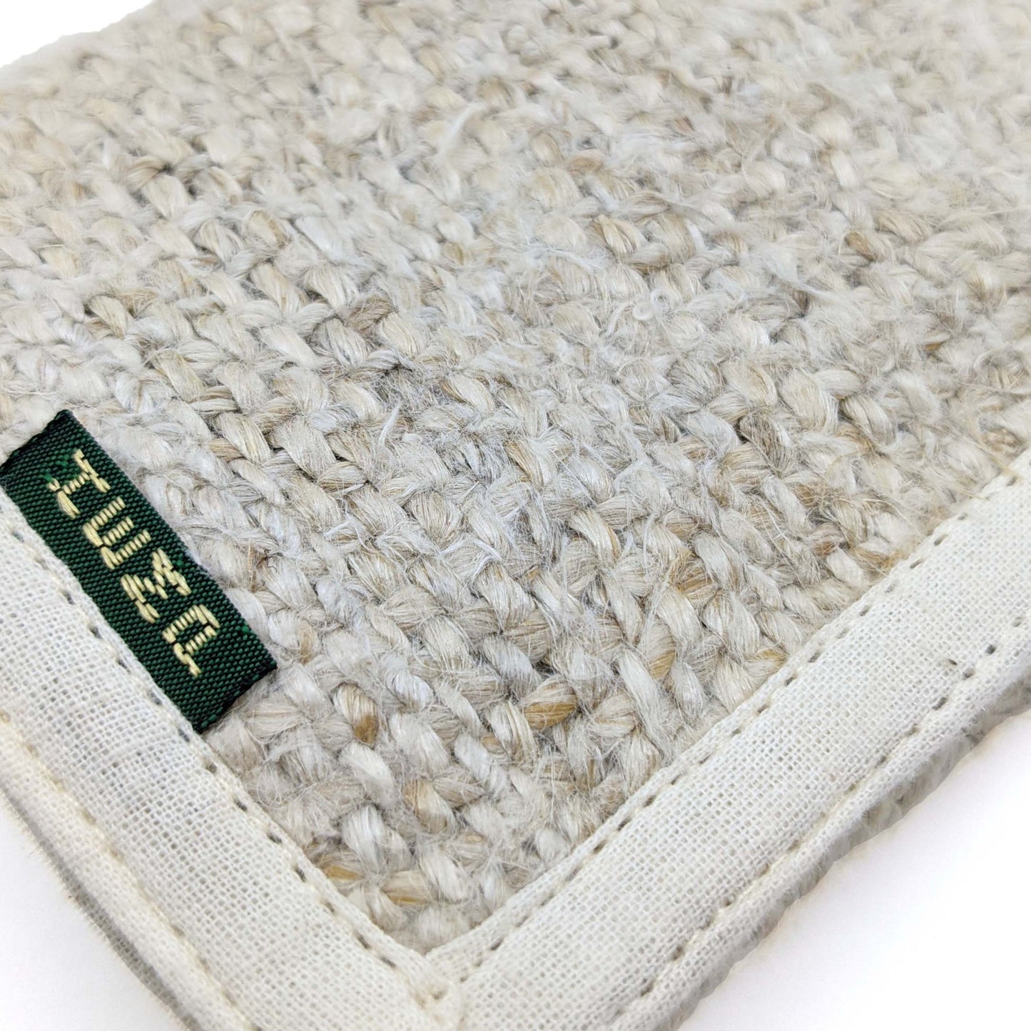 Hemp Wallet Side Closeup