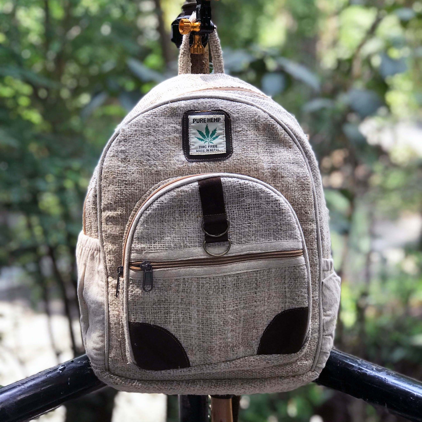 Backpack made from 100% pure hand-woven hemp
