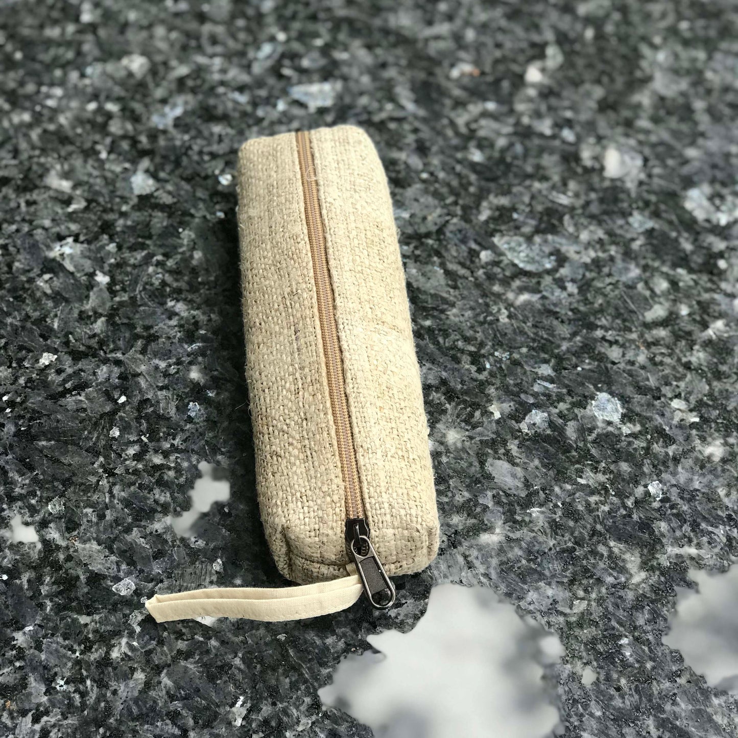 Travel pouch made from 100% pure hemp