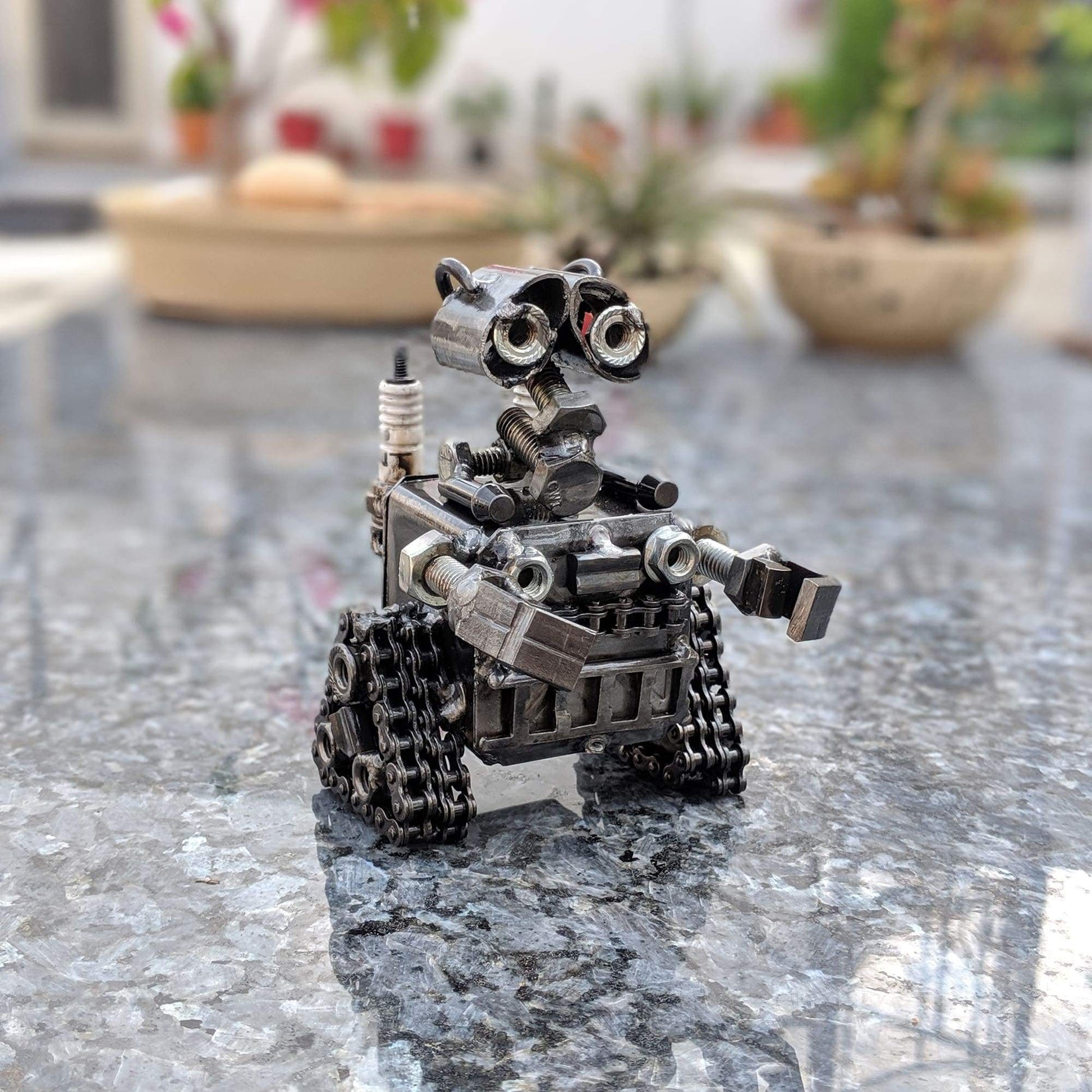 Miniature Disney Wall-E metal art figurine