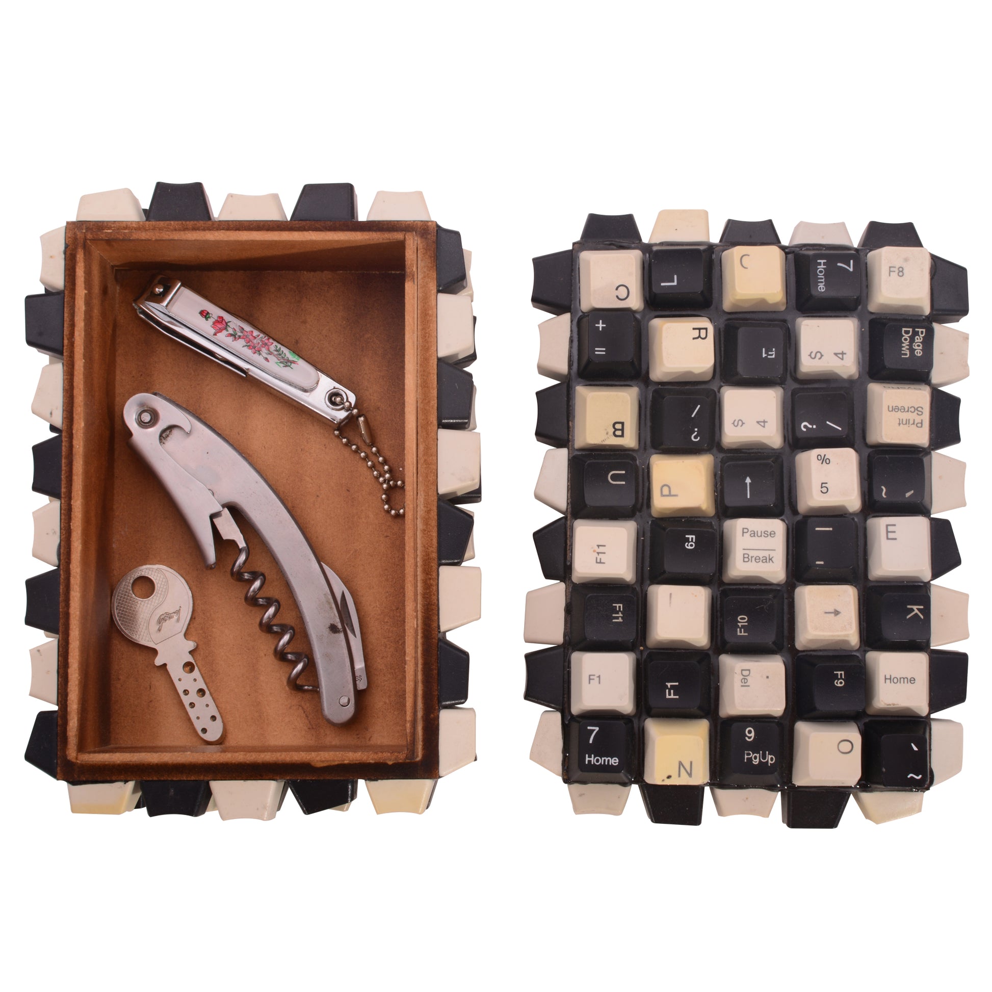 Wooden Box Keyboard Keys