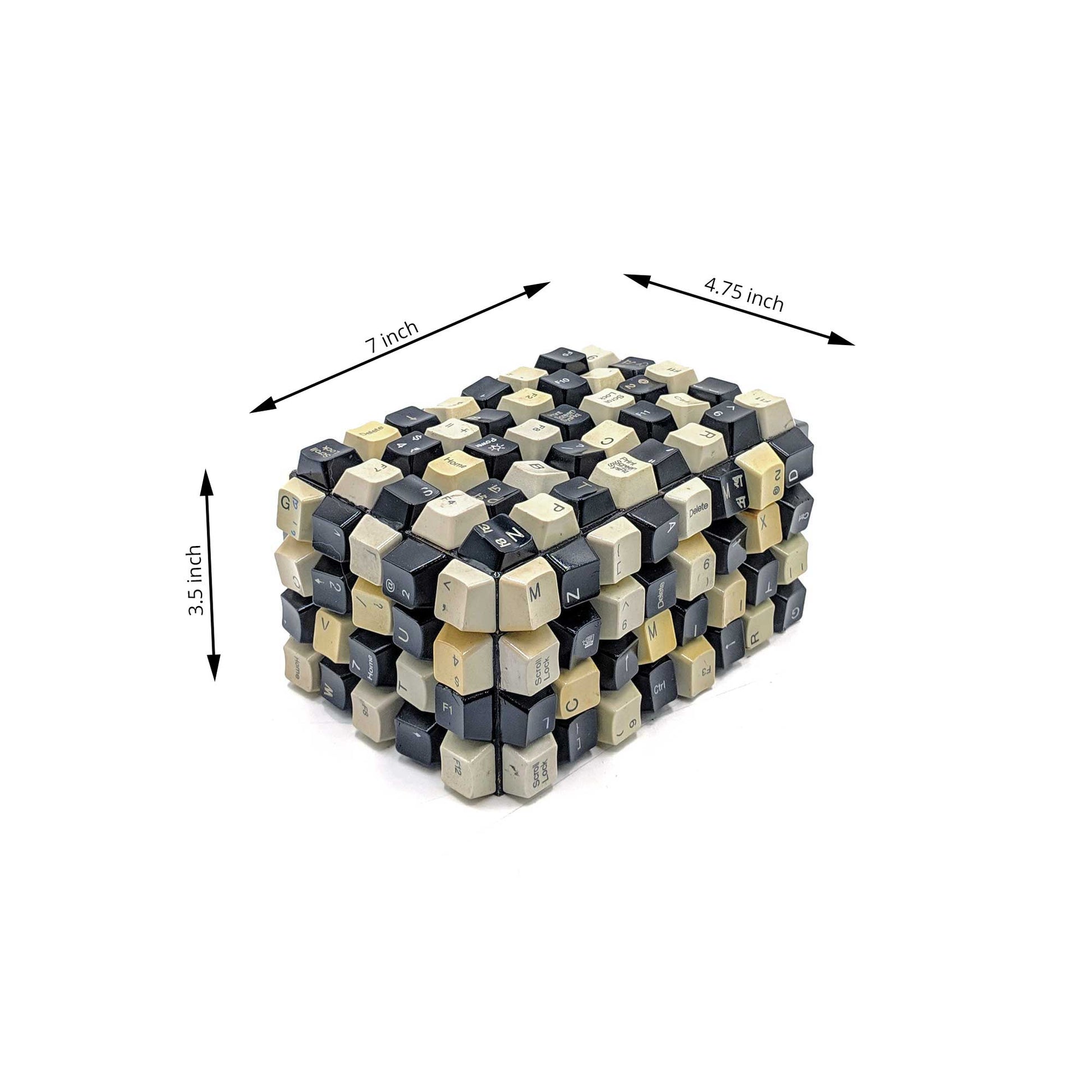 Wooden Box Keyboard Keys dimensions