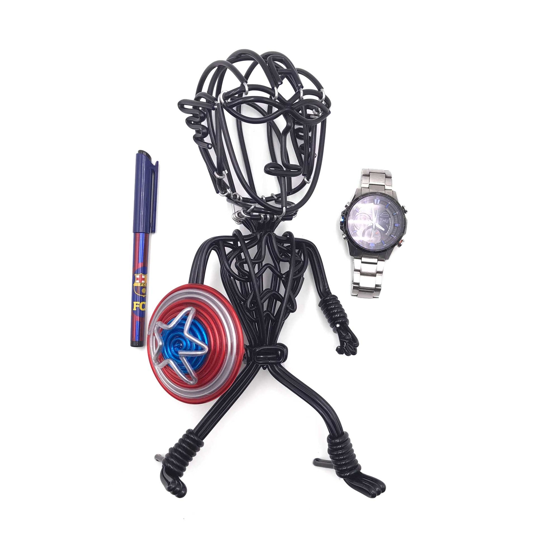 hand-crafted Wire-art Captain america