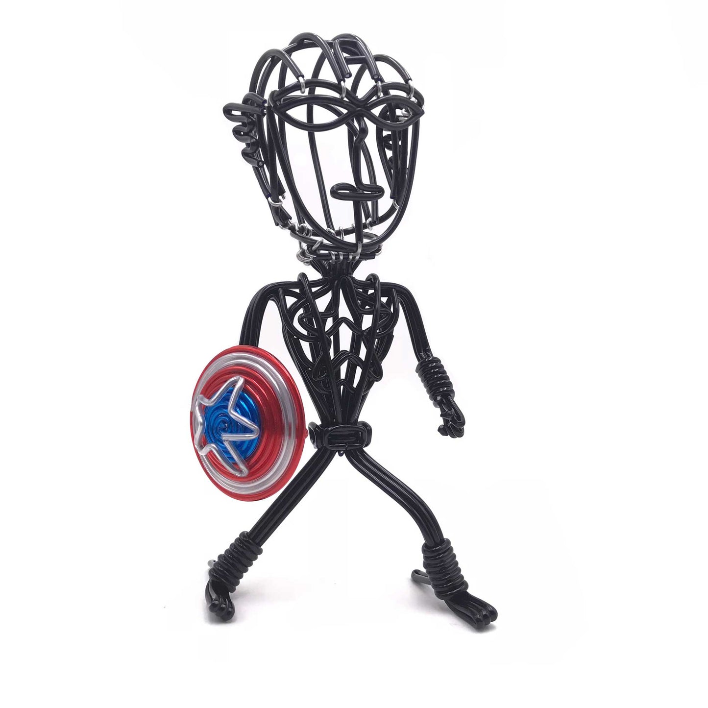hand-crafted Wire-art Captain america