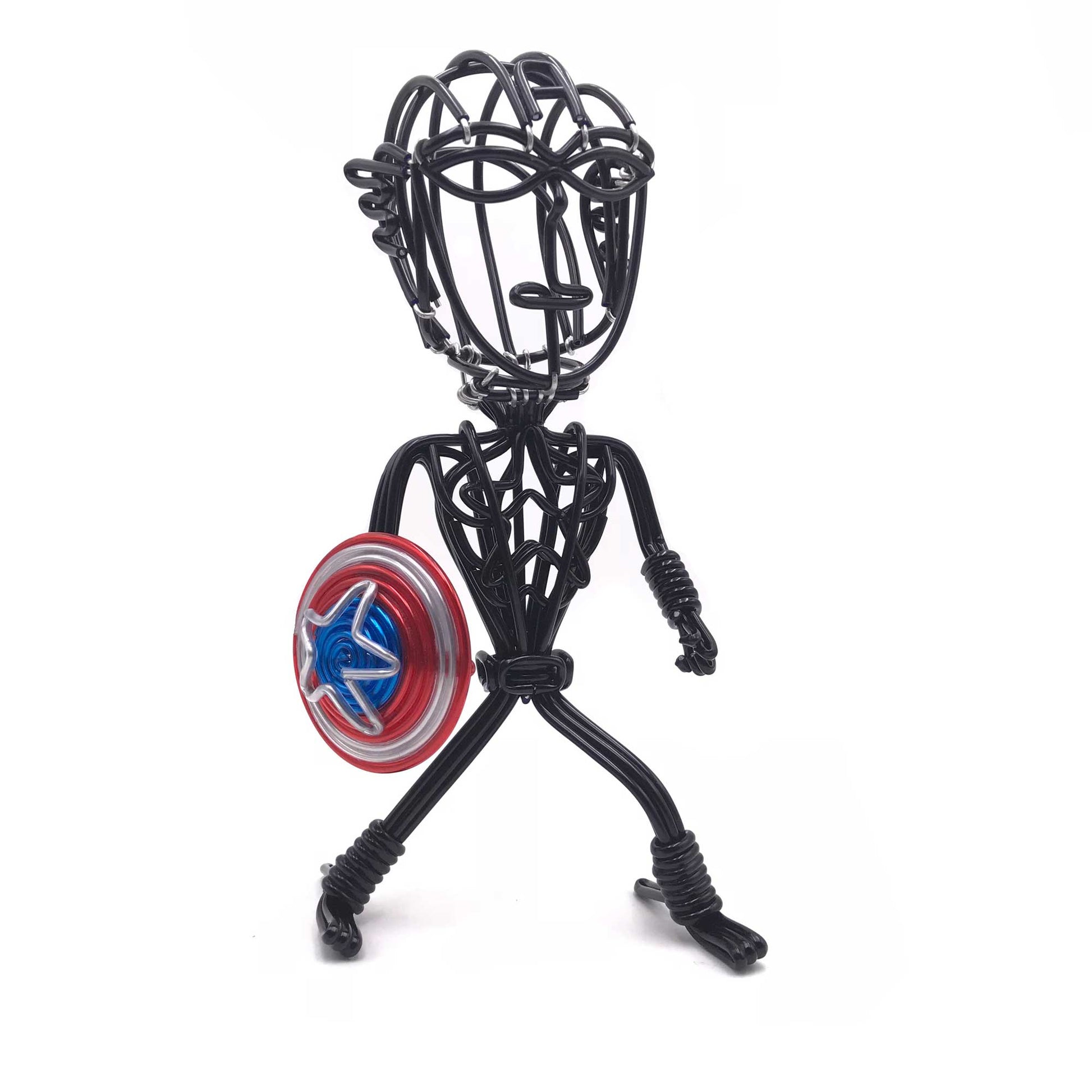hand-crafted Wire-art Captain america