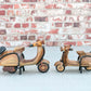 Miniature Vespa scooter hand-crafted from wood