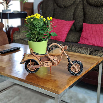 Cruiser bike hand-crafted from wood