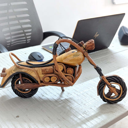 Cruiser bike hand-crafted from wood